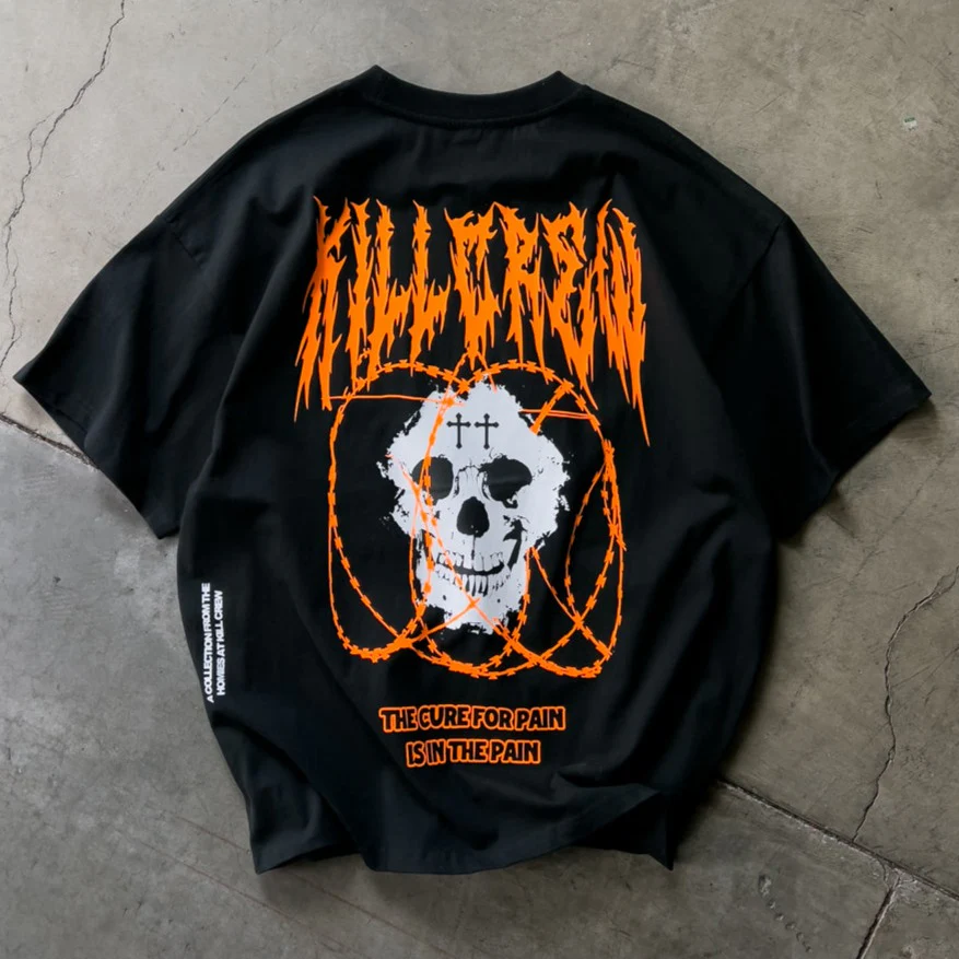 RELAXED FIT "BARBarian" T-SHIRT - BLACK - Image 3