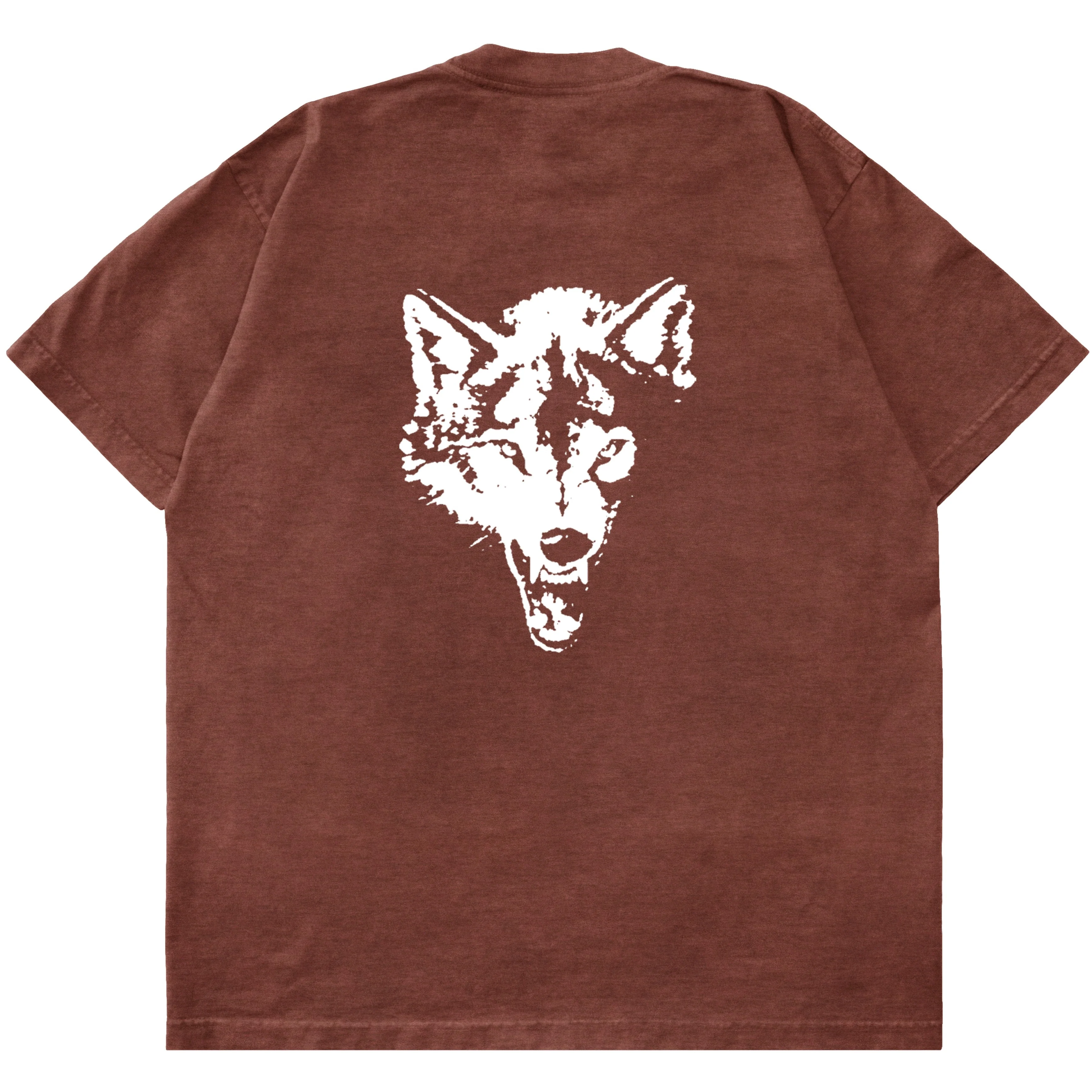 OVERSIZED "CLASSIC" T-SHIRT - BROWN / WHITE - Image 2