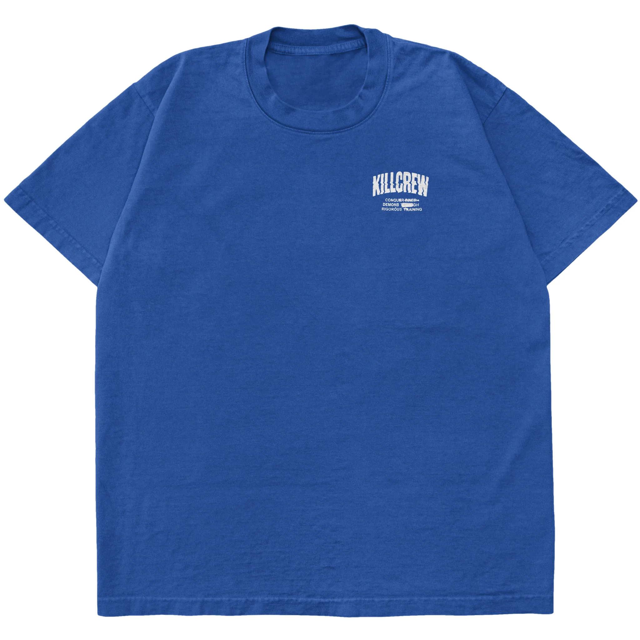RELAXED FIT LUX CONQUER INNER DEMONS T-SHIRT - BLUE / RED - Image 7