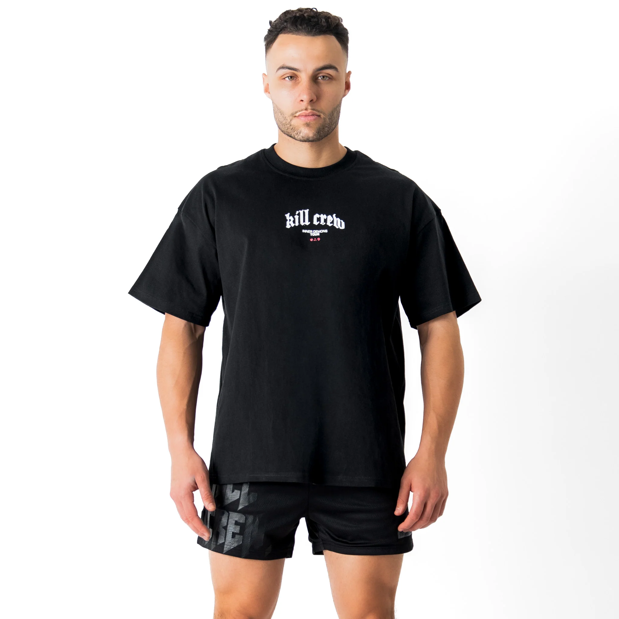 RELAXED FIT INNER DEMONS TOUR T-SHIRT - BLACK / WHITE - Image 3