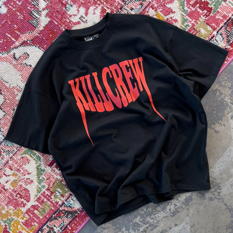 OVERSIZED "FANGS" T-SHIRT - BLACK / RED - Image 3