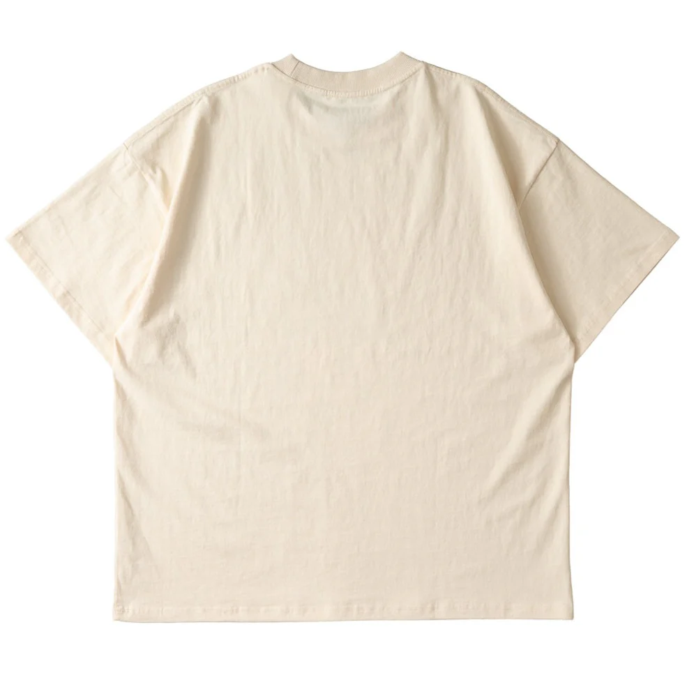 OVERSIZED "FANGS" T-SHIRT - CREAM / BLACK - Image 2