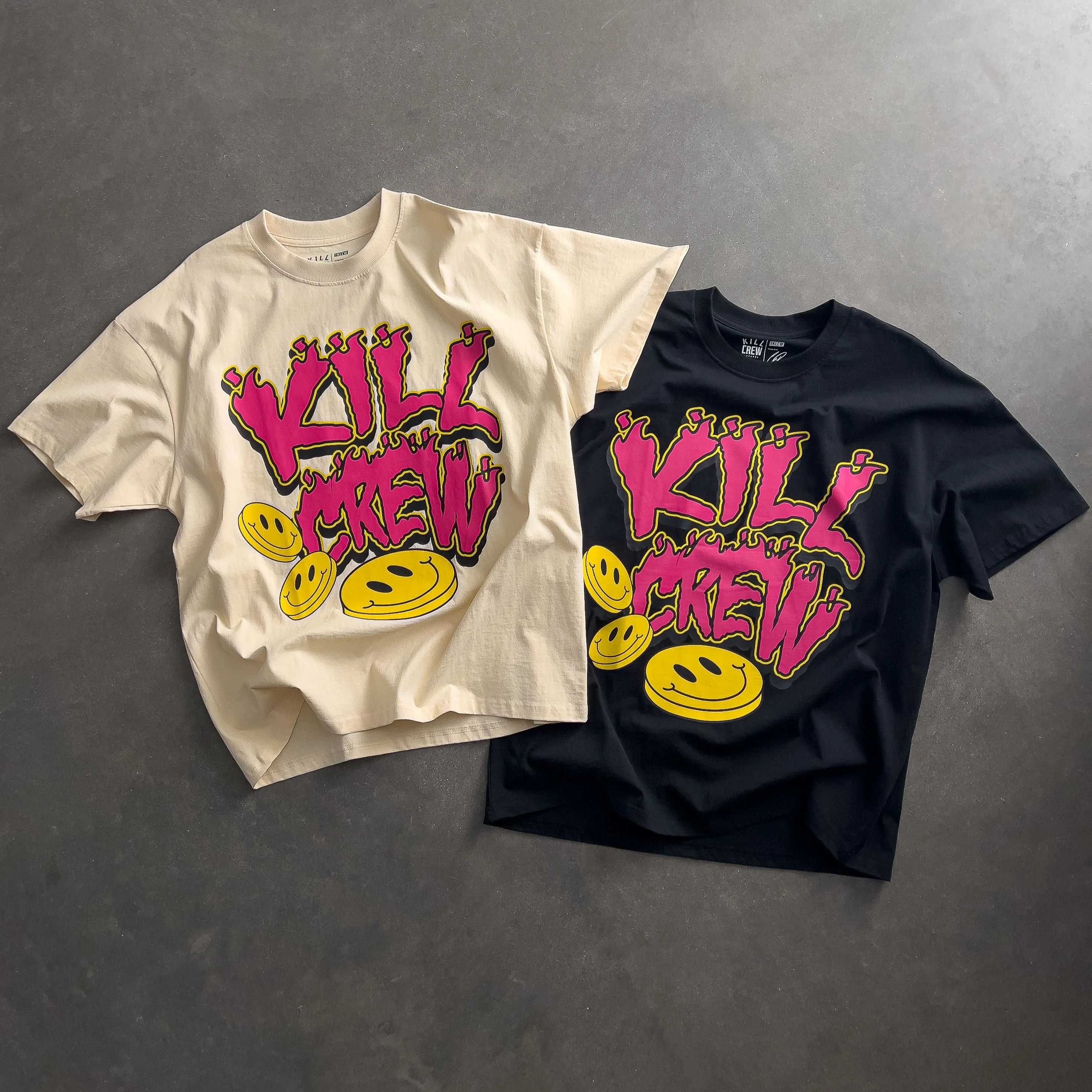 OVERSIZED "HAPPY PILLS" T-SHIRT - BLACK - Image 3