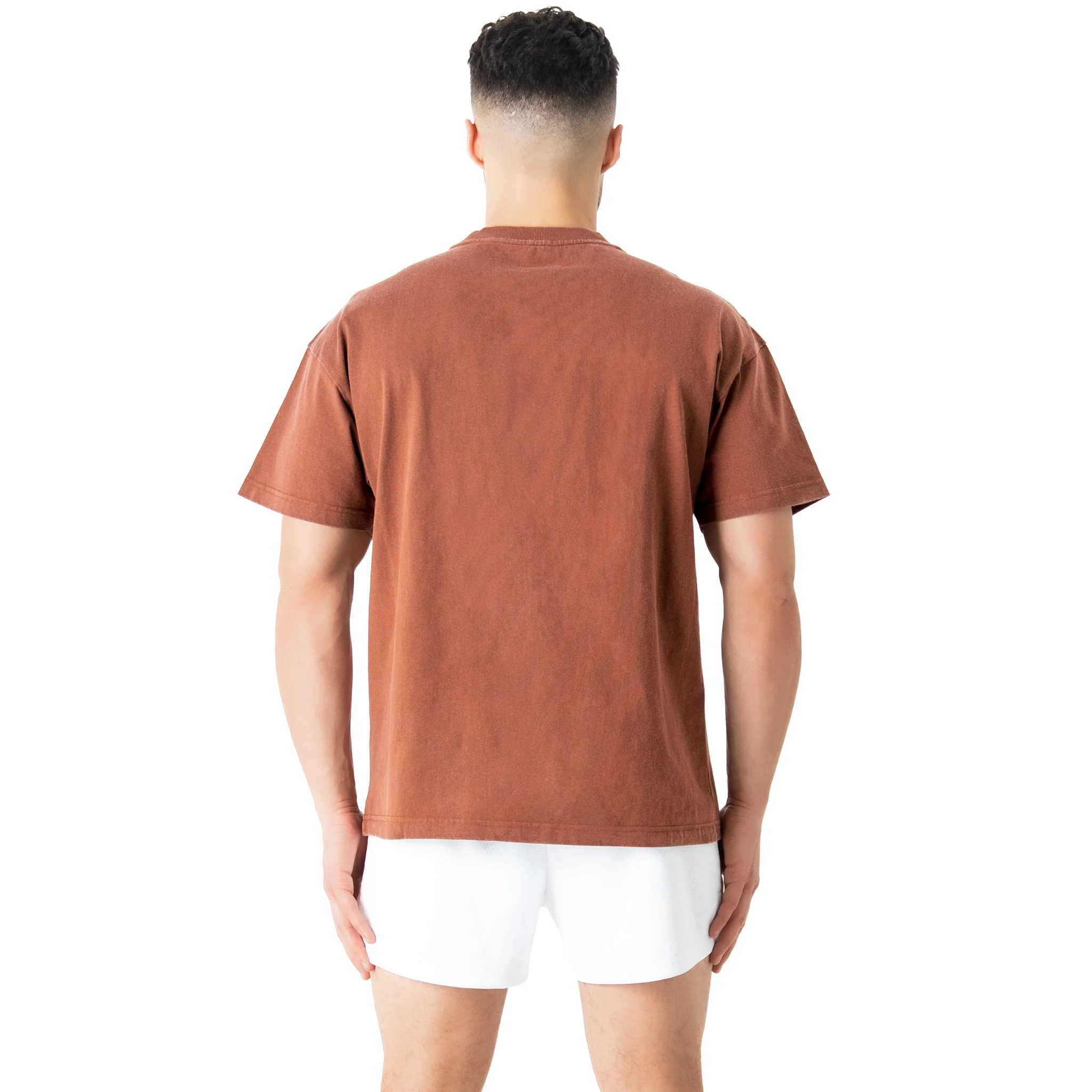OVERSIZED DEMONS TOUR T-SHIRT - BROWN / RED - Image 4