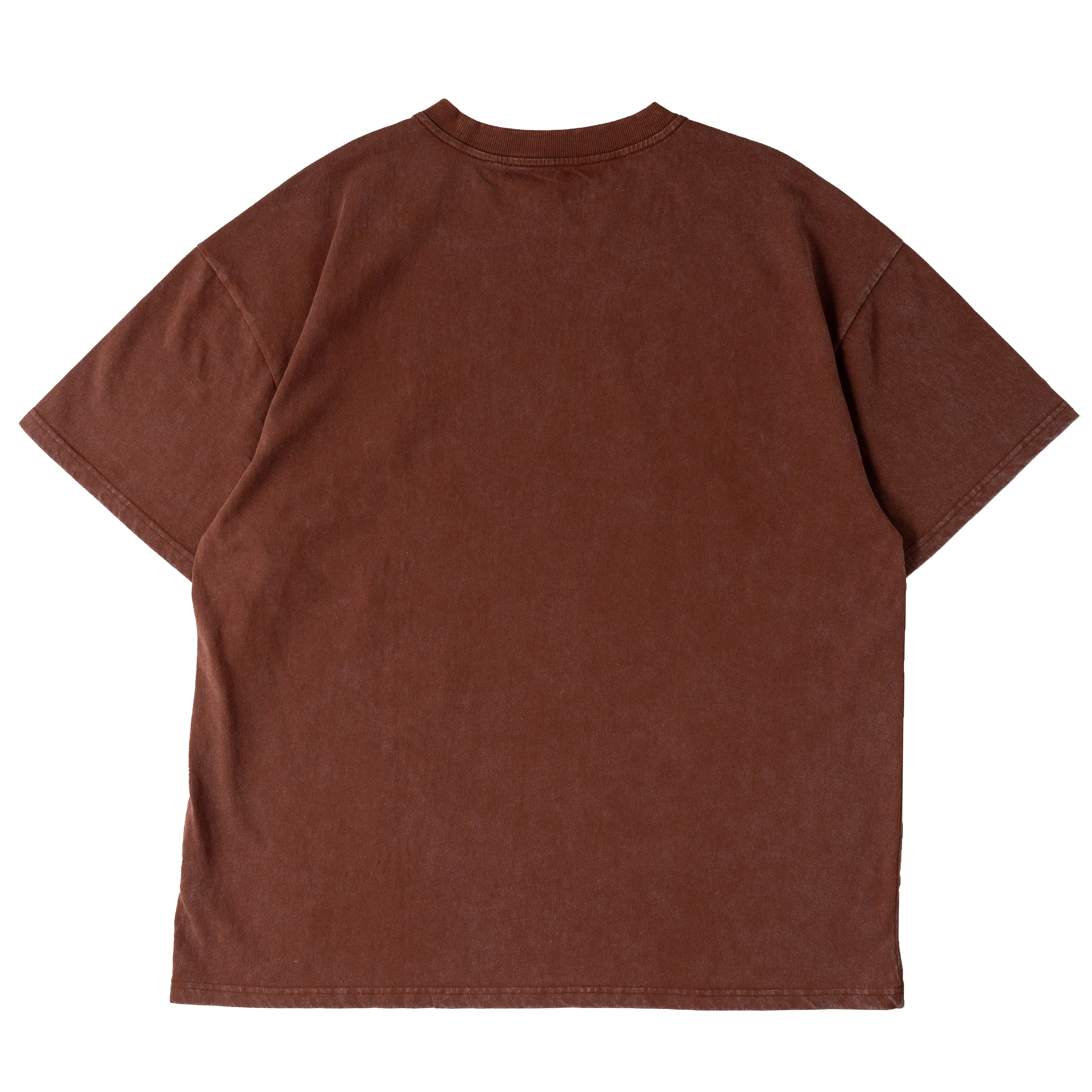 OVERSIZED DEMONS TOUR T-SHIRT - BROWN / RED - Image 7