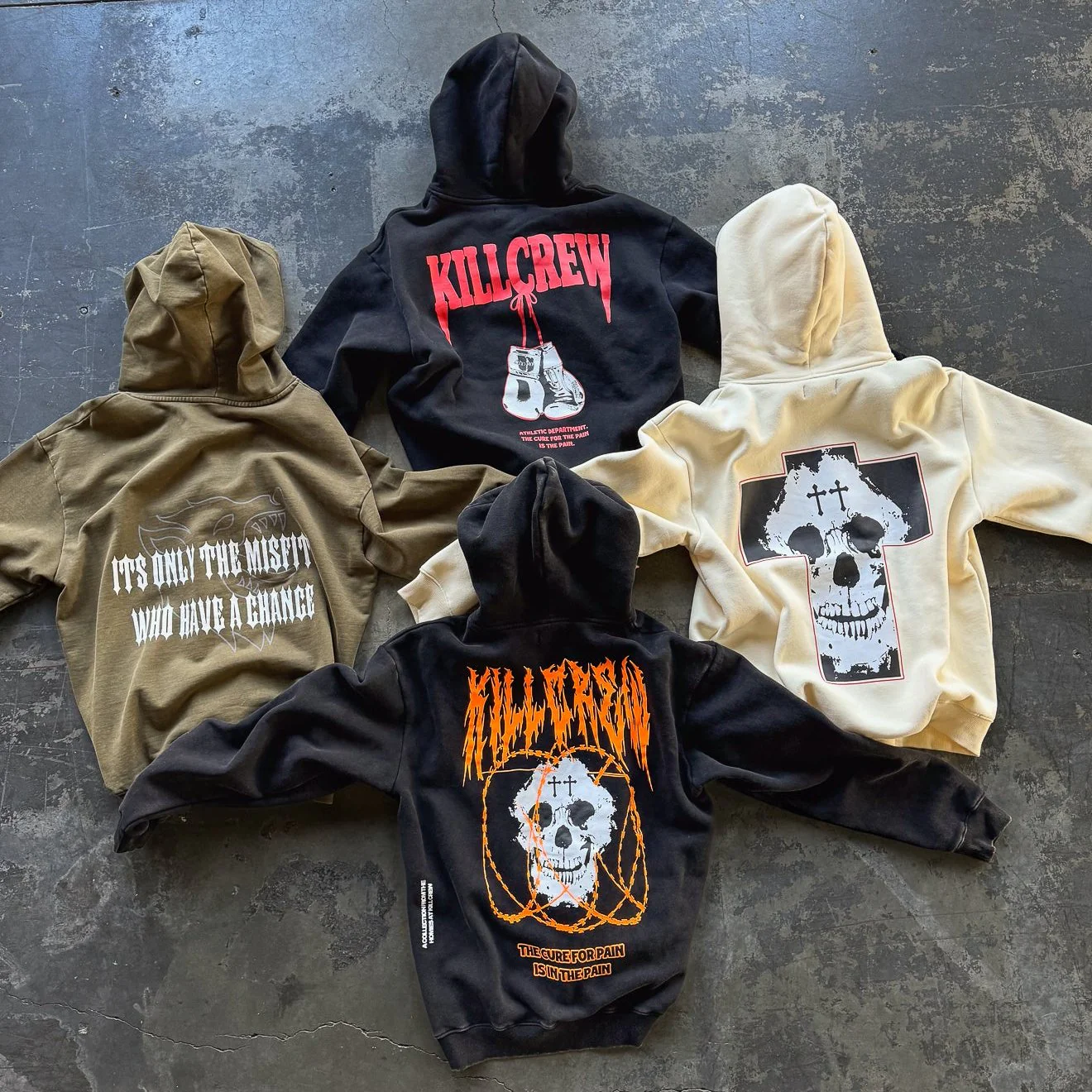 OVERSIZED LUX "ATHLETIC DEPARTMENT" HOODIE - BLACK - Image 4