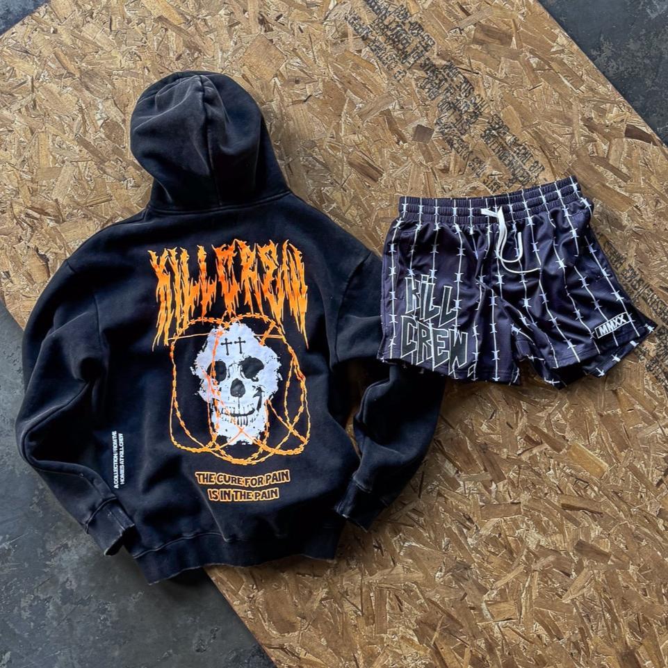 OVERSIZED LUX "BARBARIAN" HOODIE - BLACK - Image 4