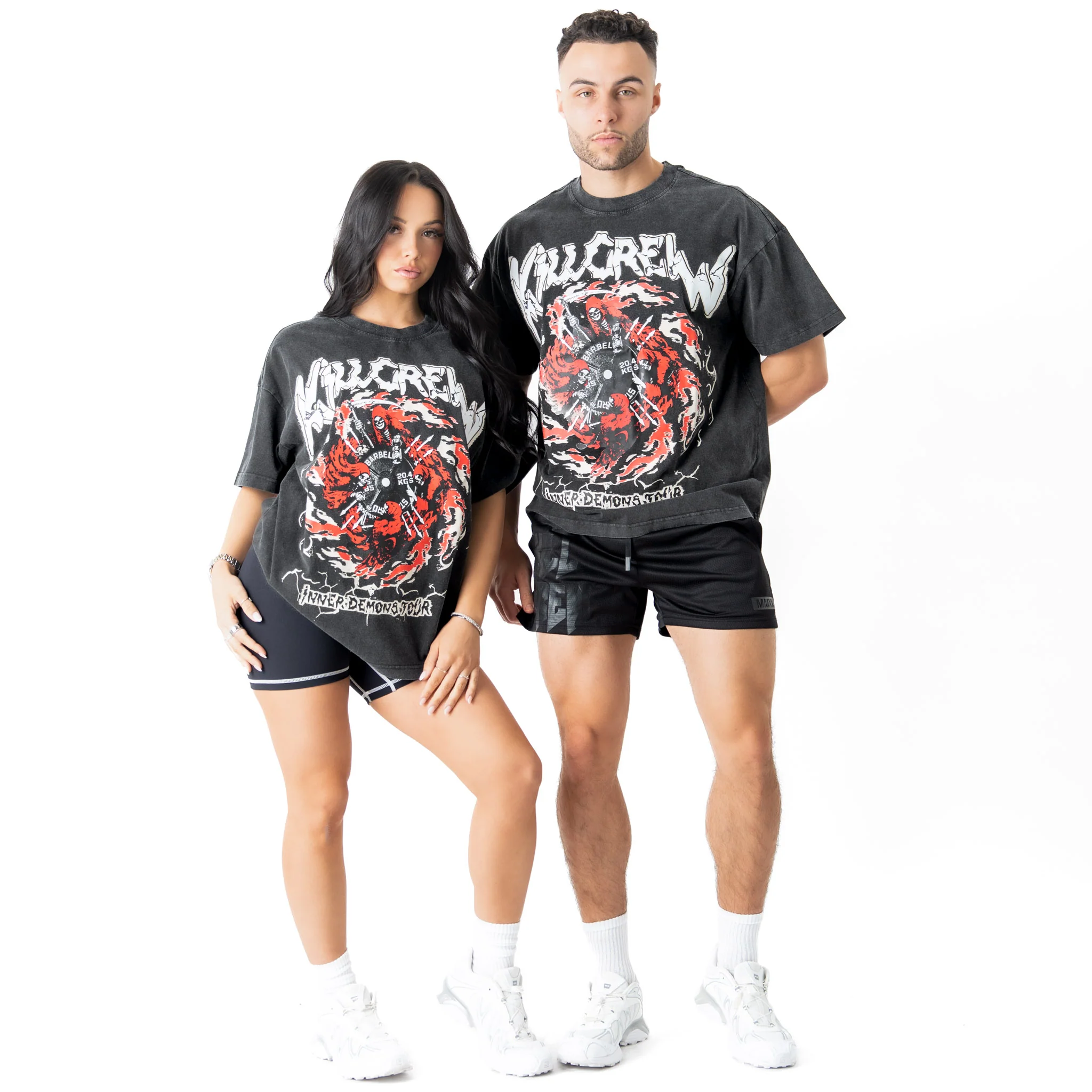 OVERSIZED DEMONS TOUR T-SHIRT - BLACK / RED - Image 2