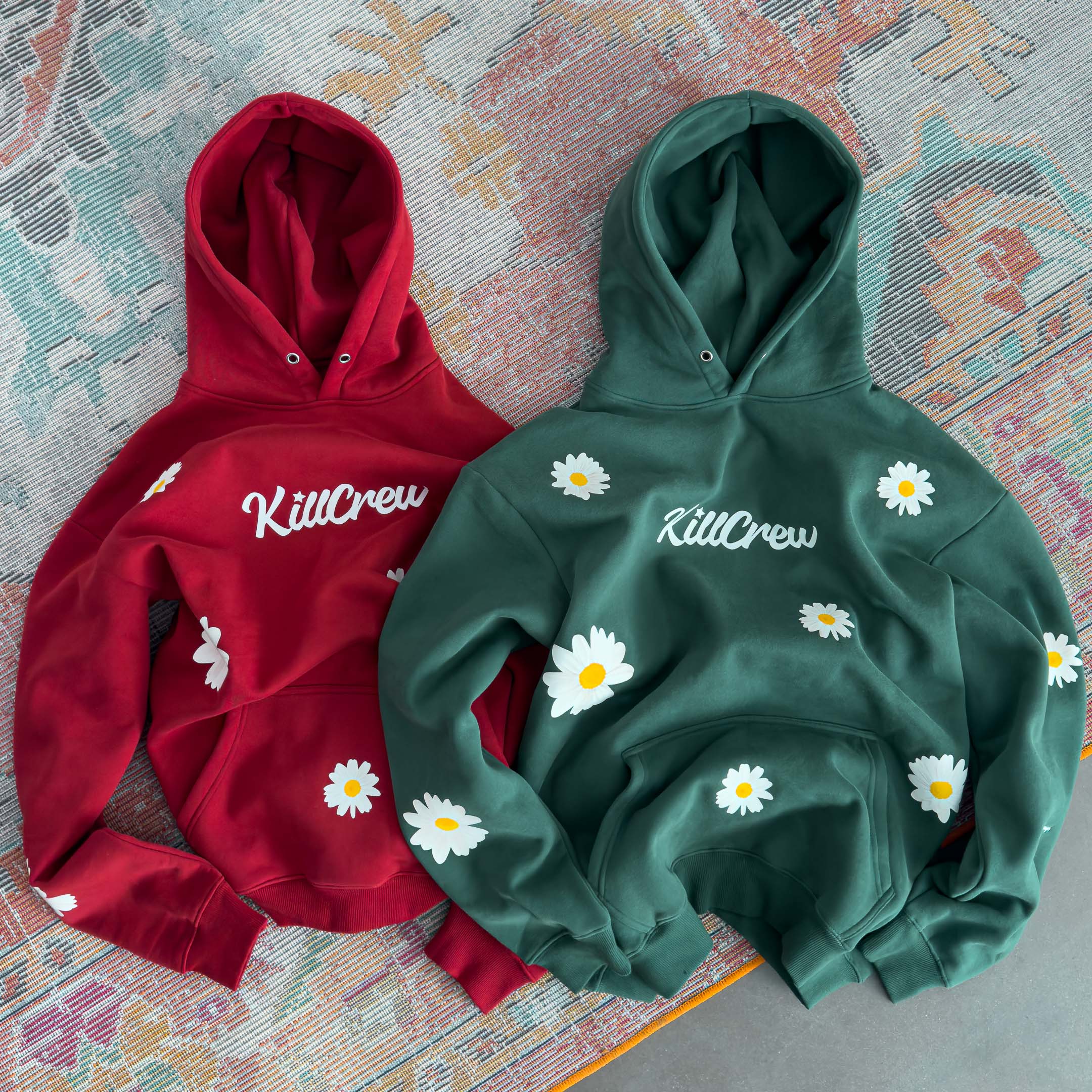 OVERSIZED LUX "DAISY" HOODIE - GREEN - Image 5