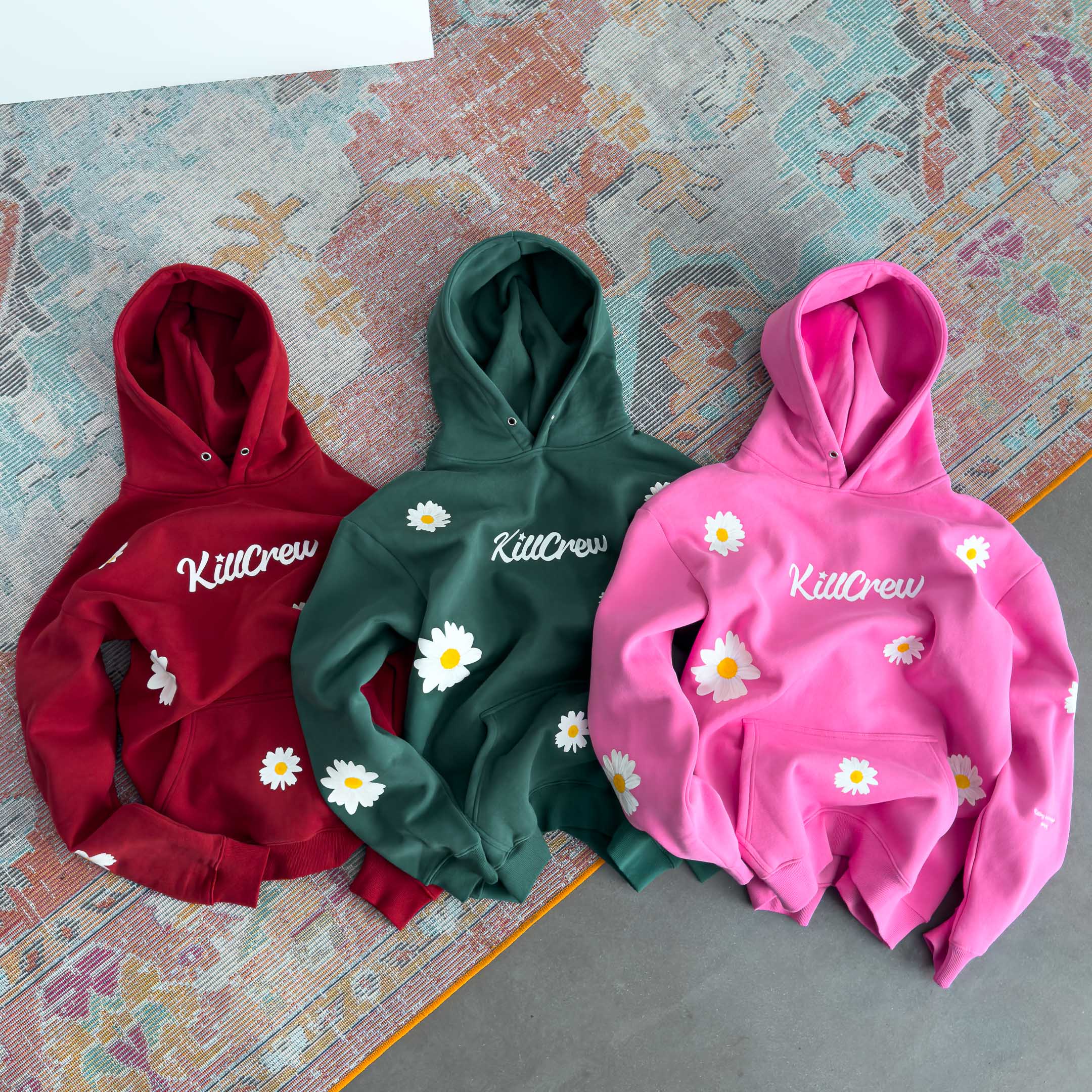 OVERSIZED LUX "DAISY" HOODIE - RED - Image 6