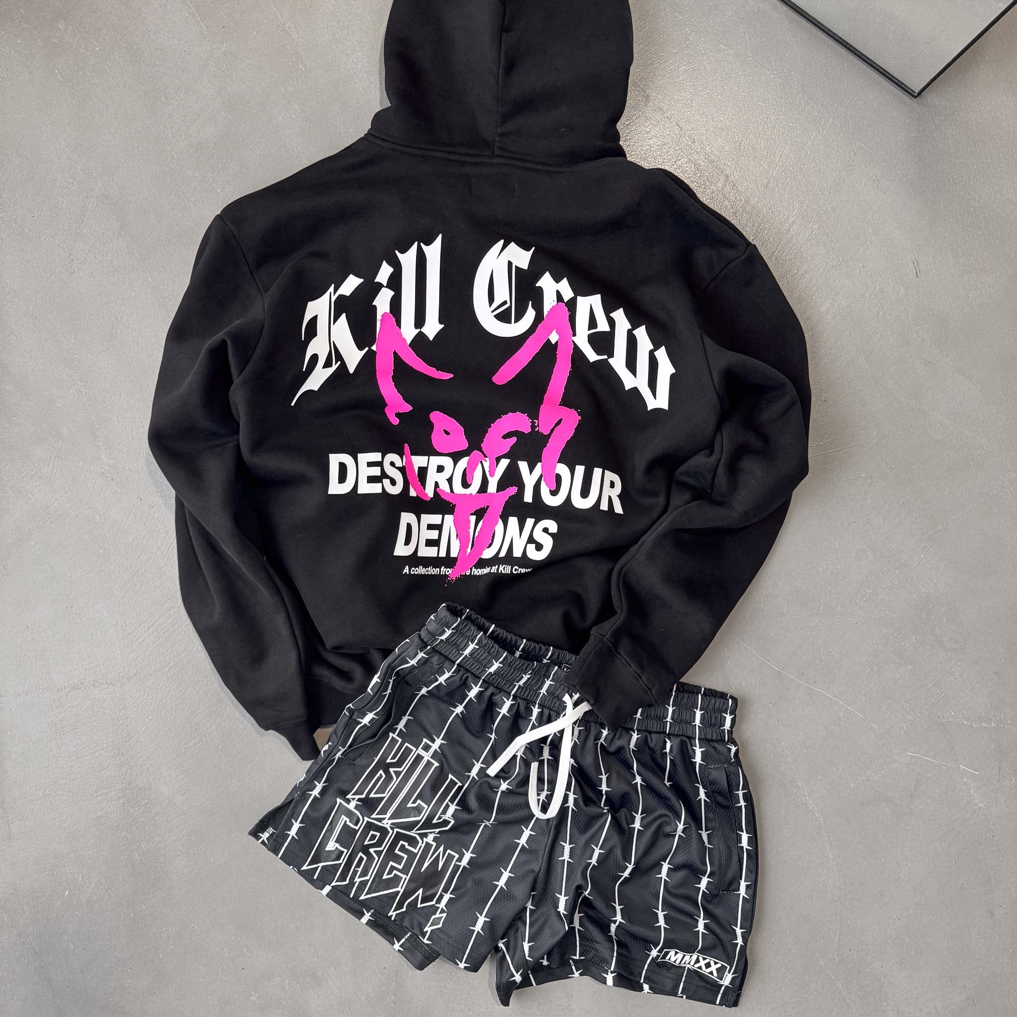 OVERSIZED LUX "DESTROY" HOODIE - BLACK - Image 5