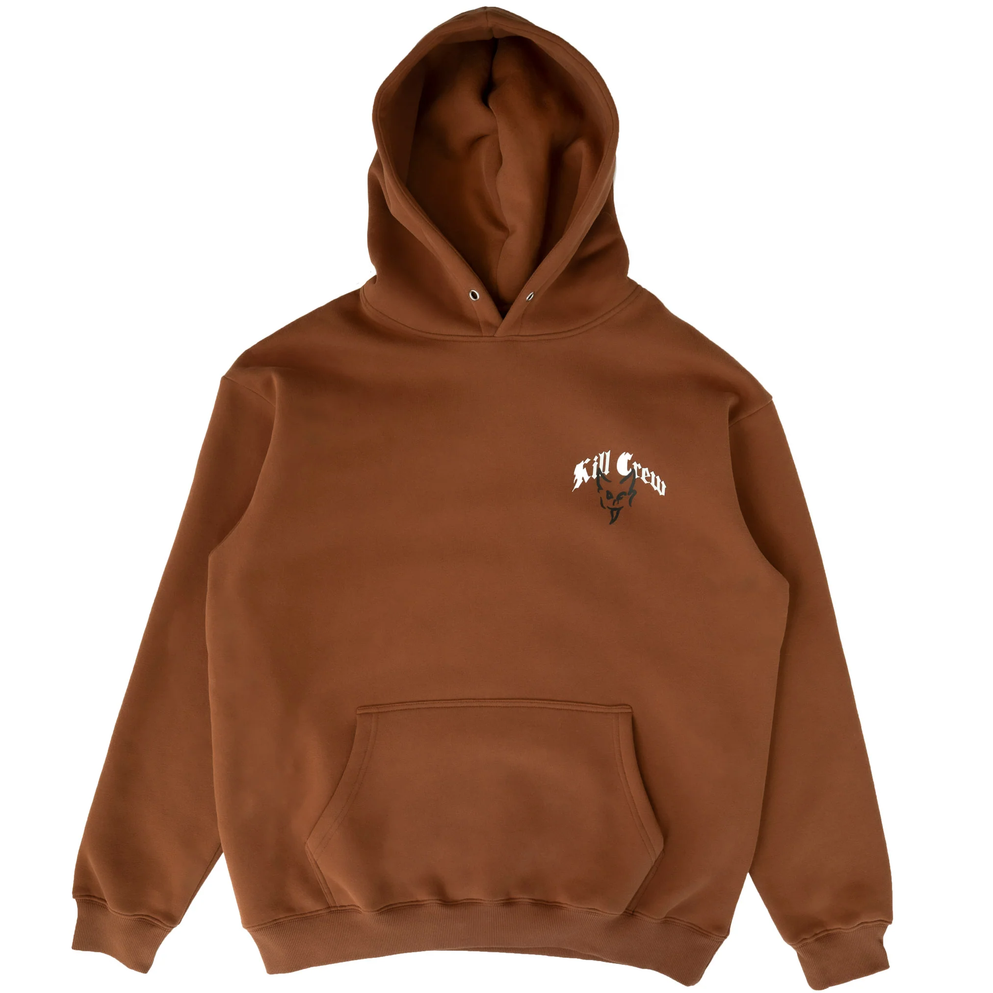 OVERSIZED LUX "DESTROY" HOODIE - BROWN - Image 7
