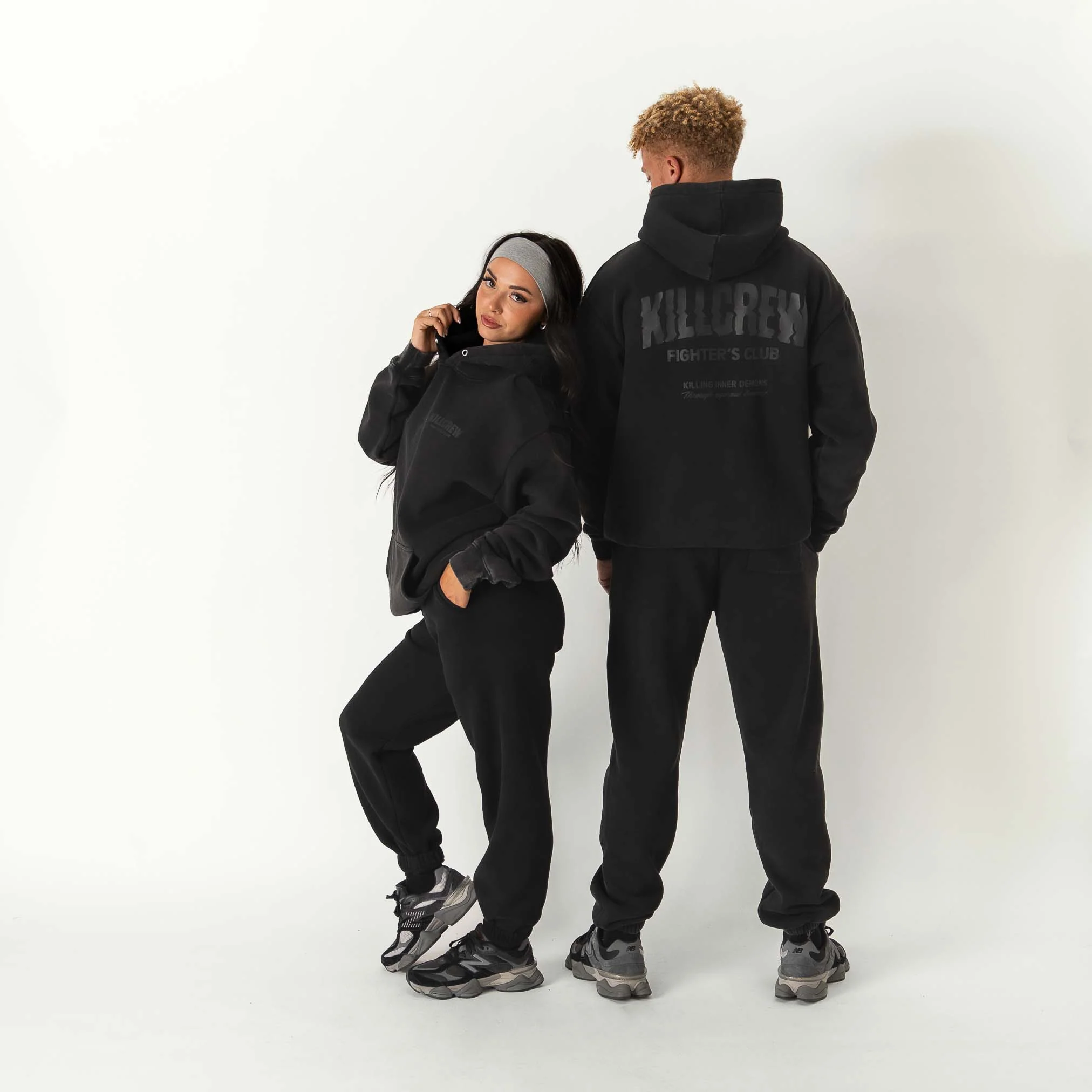 OVERSIZED LUX RIGOROUS TRAINING HOODIE - BLACKOUT - Image 2