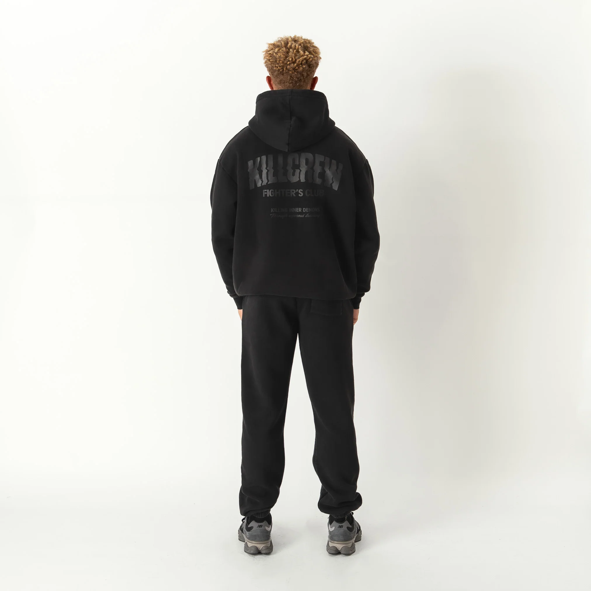 OVERSIZED LUX RIGOROUS TRAINING HOODIE - BLACKOUT - Image 4