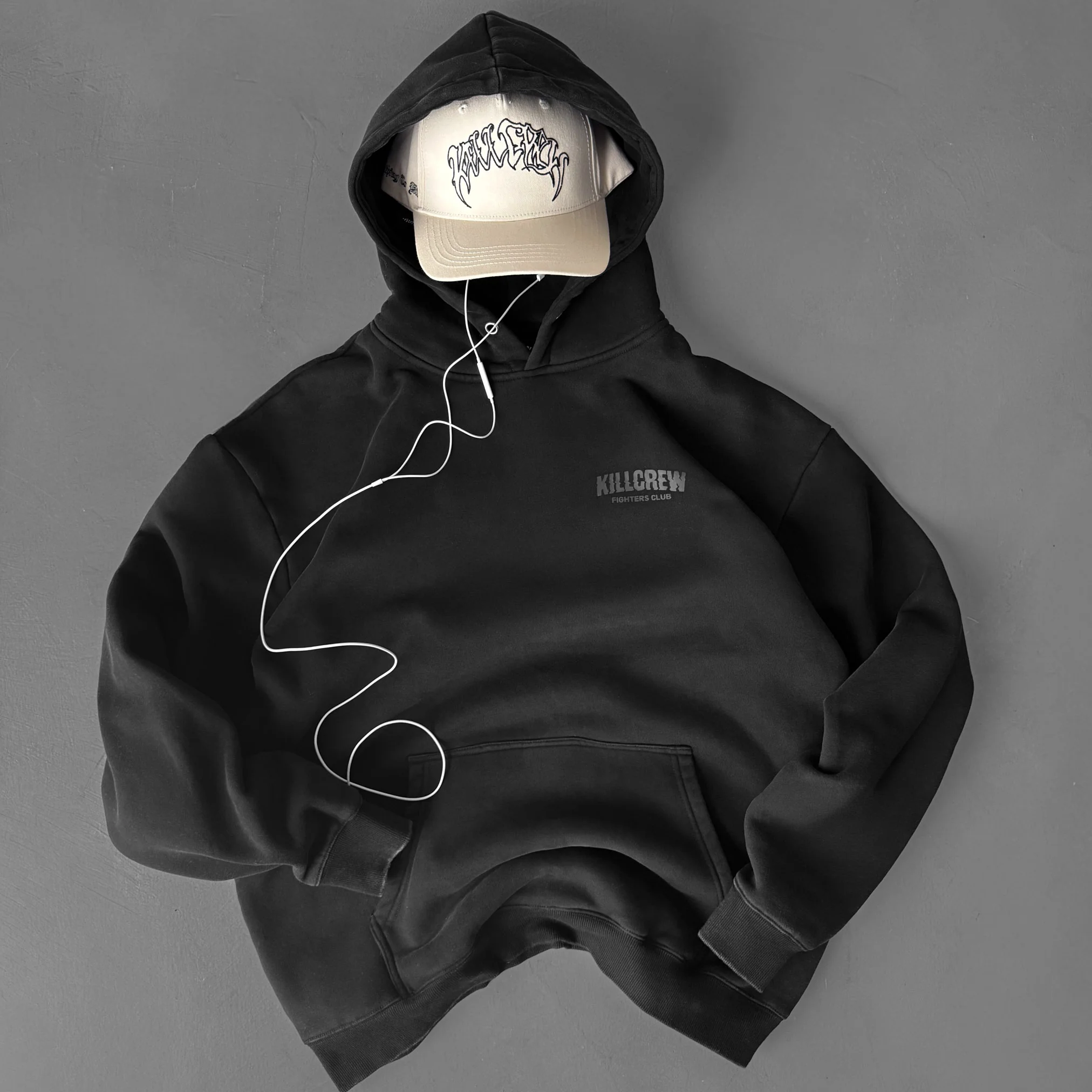 OVERSIZED LUX RIGOROUS TRAINING HOODIE - BLACKOUT - Image 6