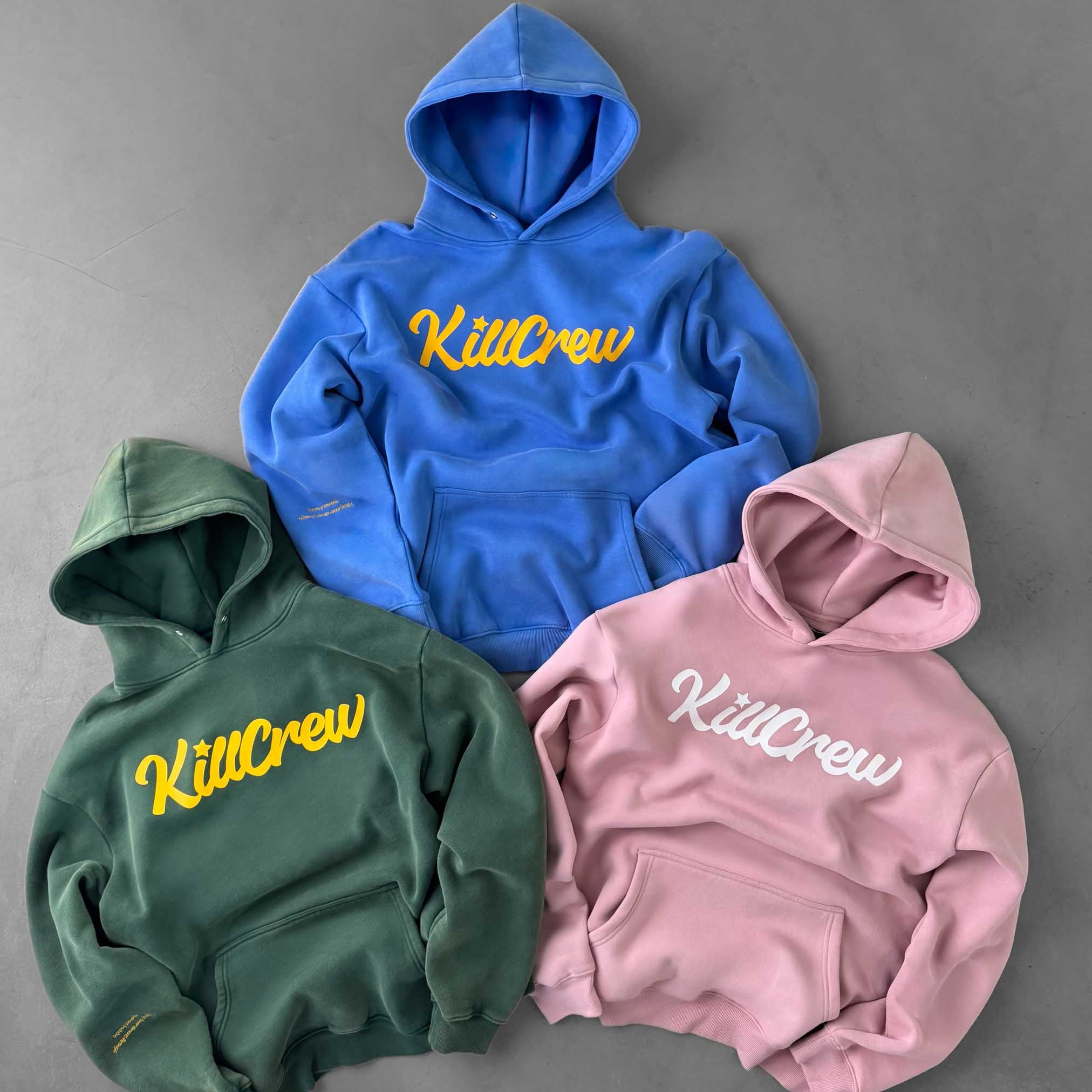 OVERSIZED LUX "SCRIPT" HOODIE - ROSÉ / WHITE - Image 6