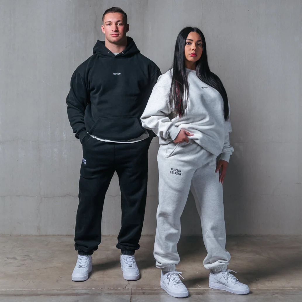 OVERSIZED LUX "SIMPLE" HOODIE - BLACK - Image 2
