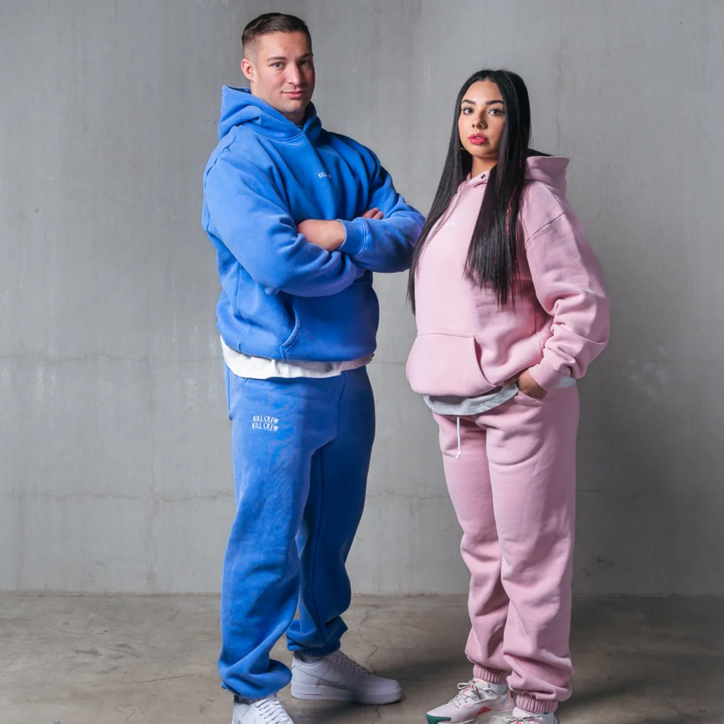 OVERSIZED LUX "SIMPLE" HOODIE - BLUE - Image 2