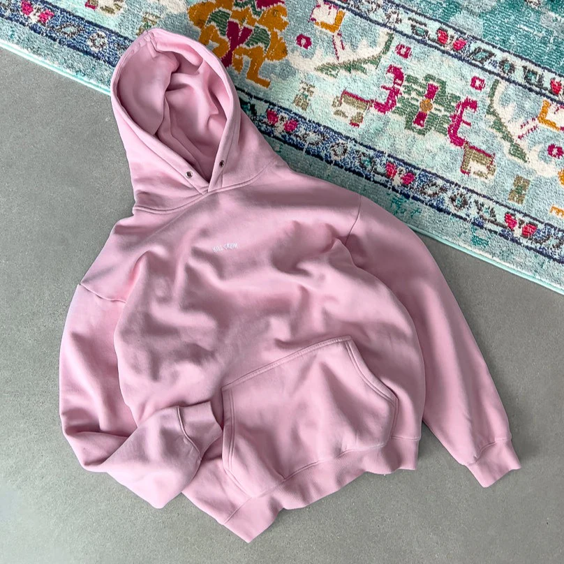 OVERSIZED LUX "SIMPLE" HOODIE - ROSÉ - Image 3