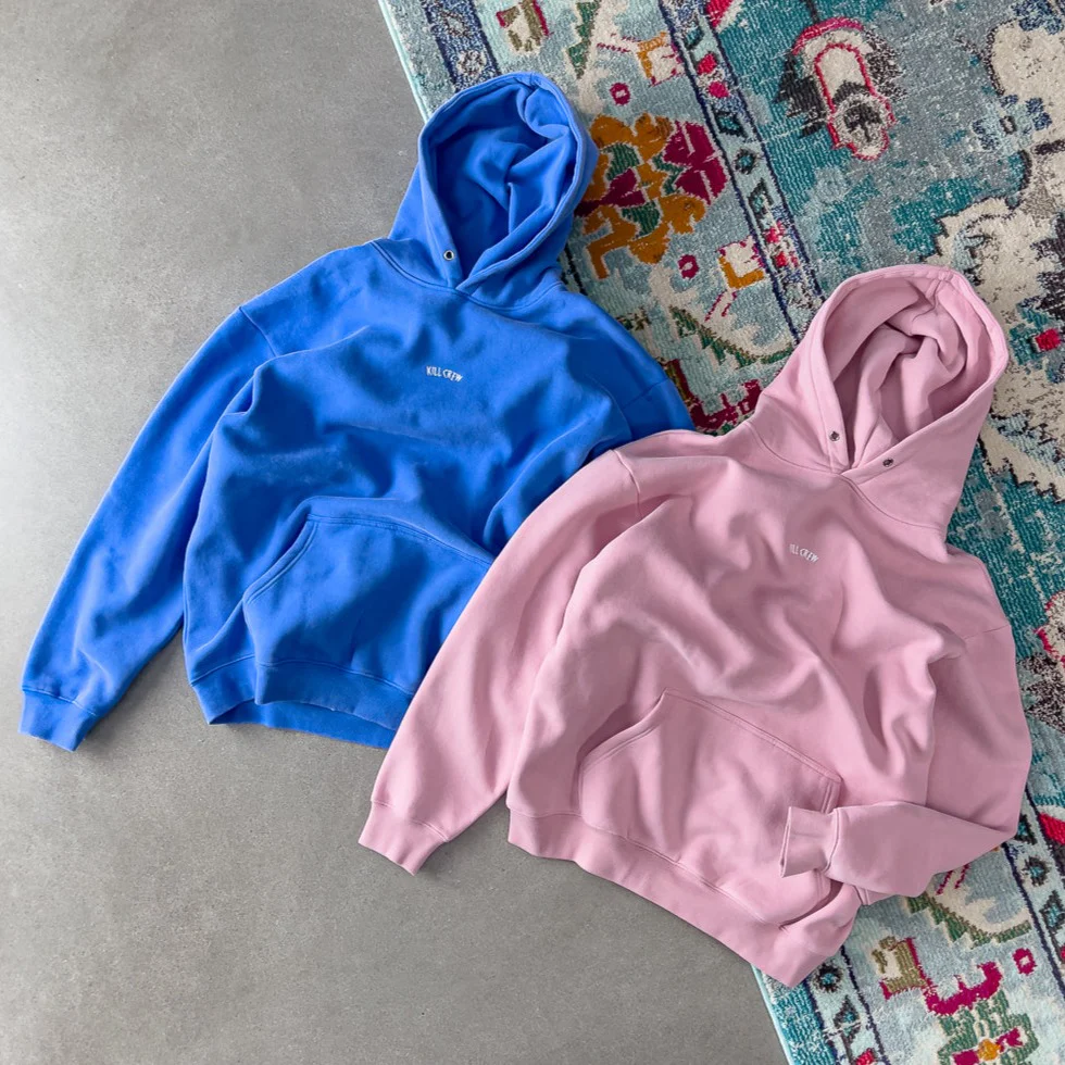 OVERSIZED LUX "SIMPLE" HOODIE - ROSÉ - Image 4