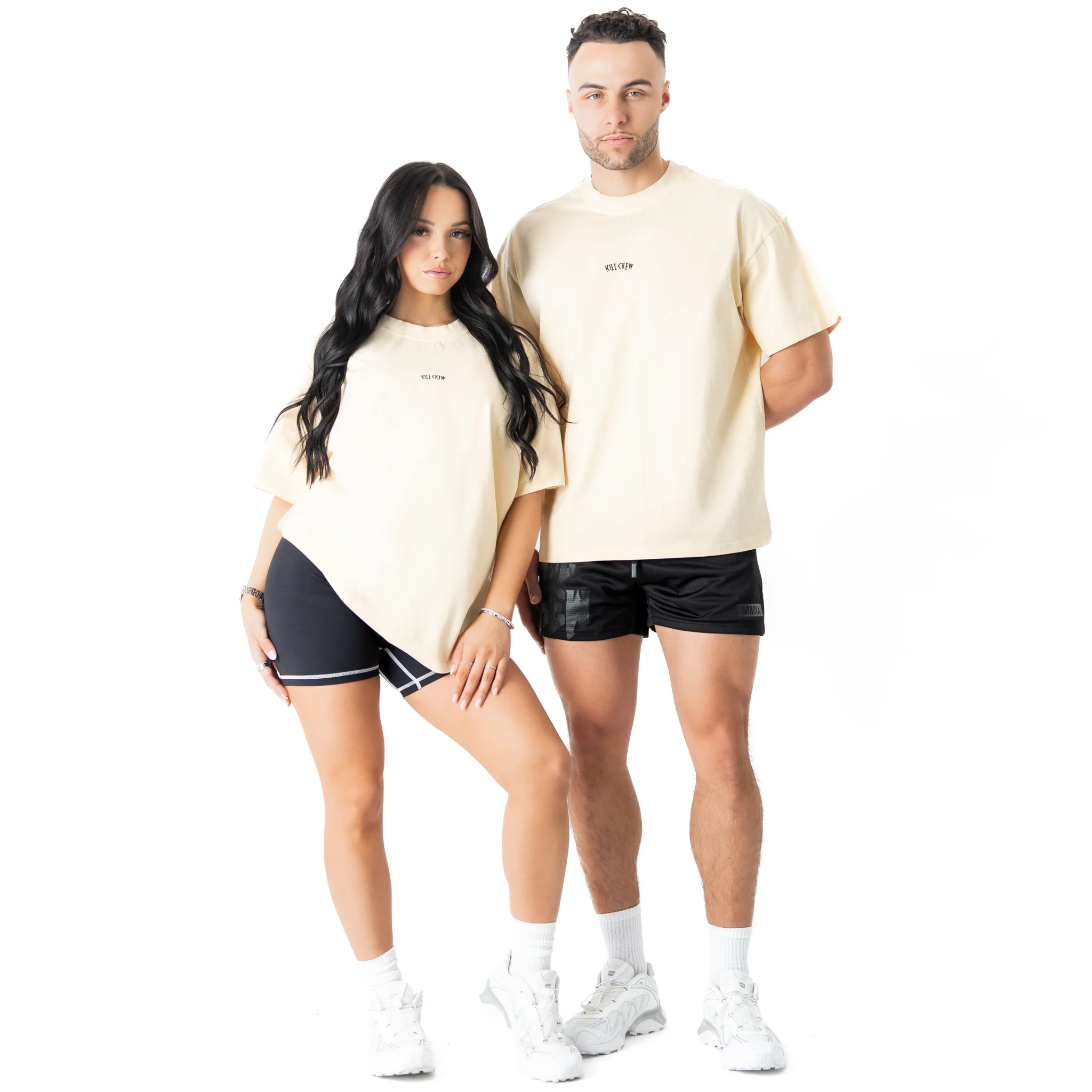 RELAXED FIT LUX "SIMPLE" T-SHIRT - CREAM - Image 2