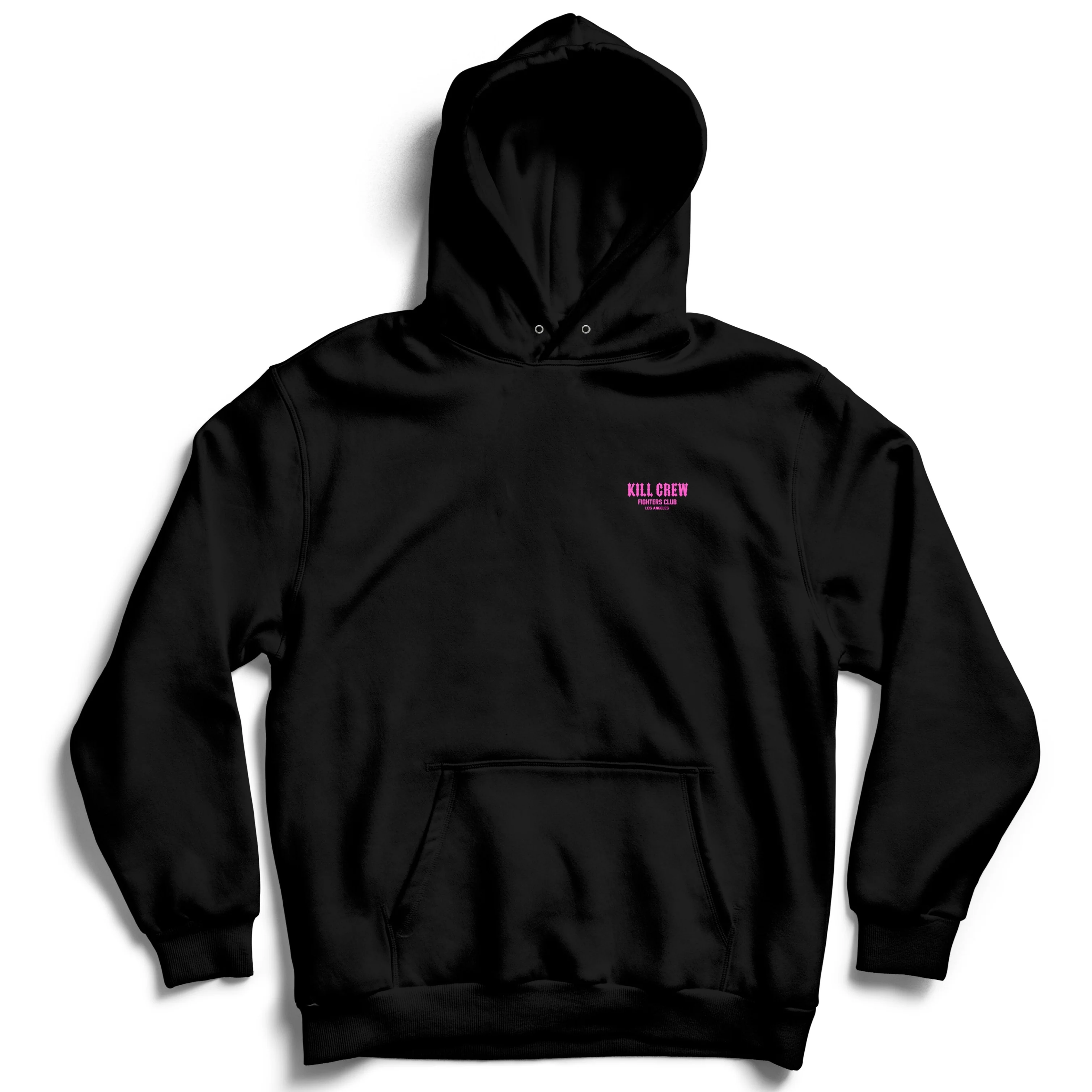 OVERSIZED LUX THRIVE UNDER PRESSURE HOODIE - BLACK / PINK - Image 2