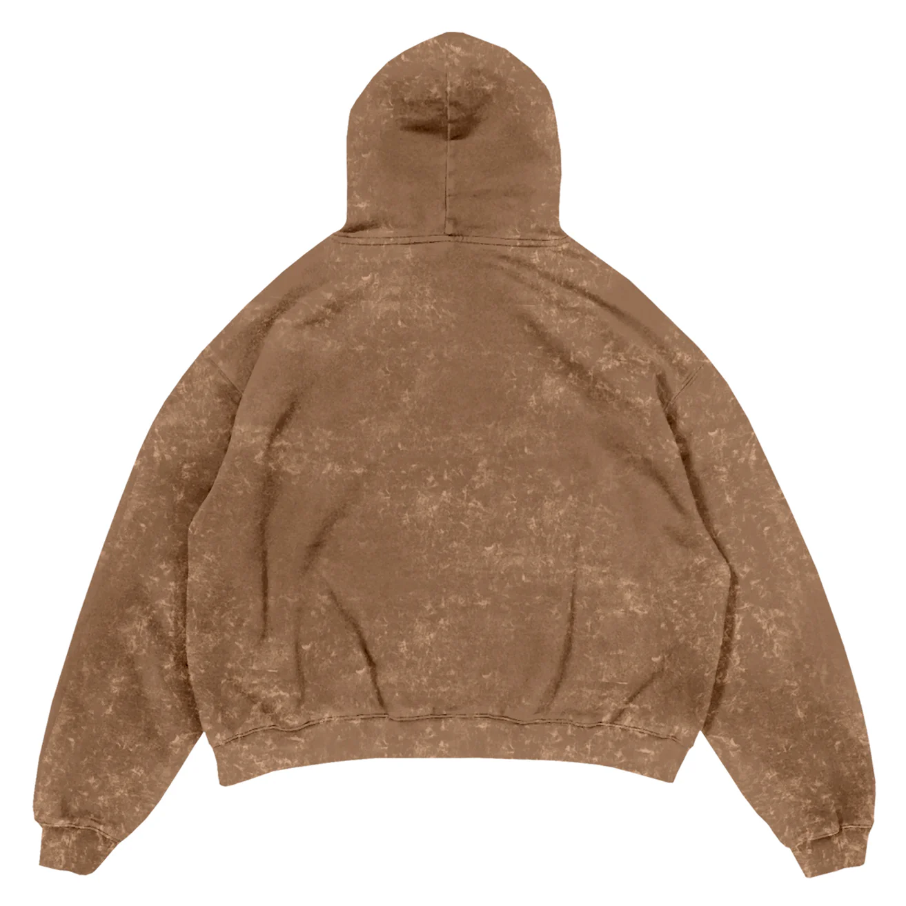 OVERSIZED LUX "WEIGHTS LIFT US UP" HOODIE - BROWN - Image 2