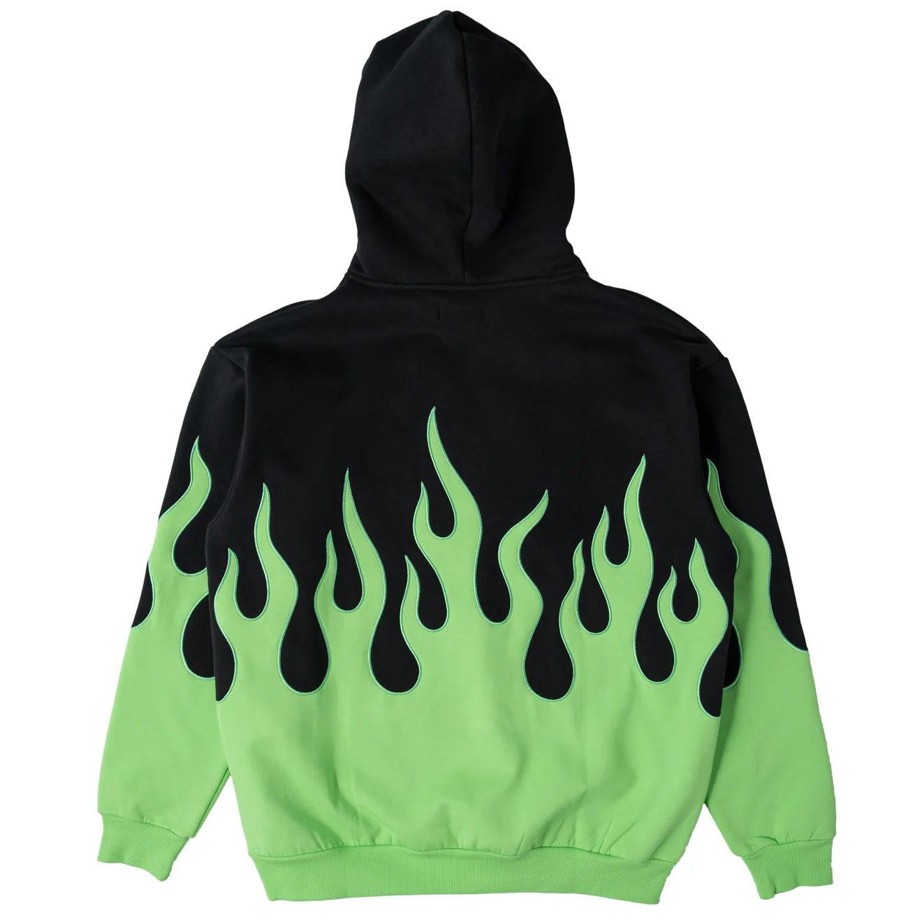 OVERSIZED PREMIUM HEATER HOODIE - BLACK / GREEN - Image 8