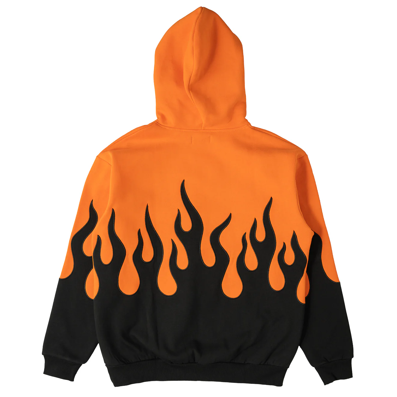 OVERSIZED PREMIUM HEATER HOODIE - ORANGE / BLACK - Image 8