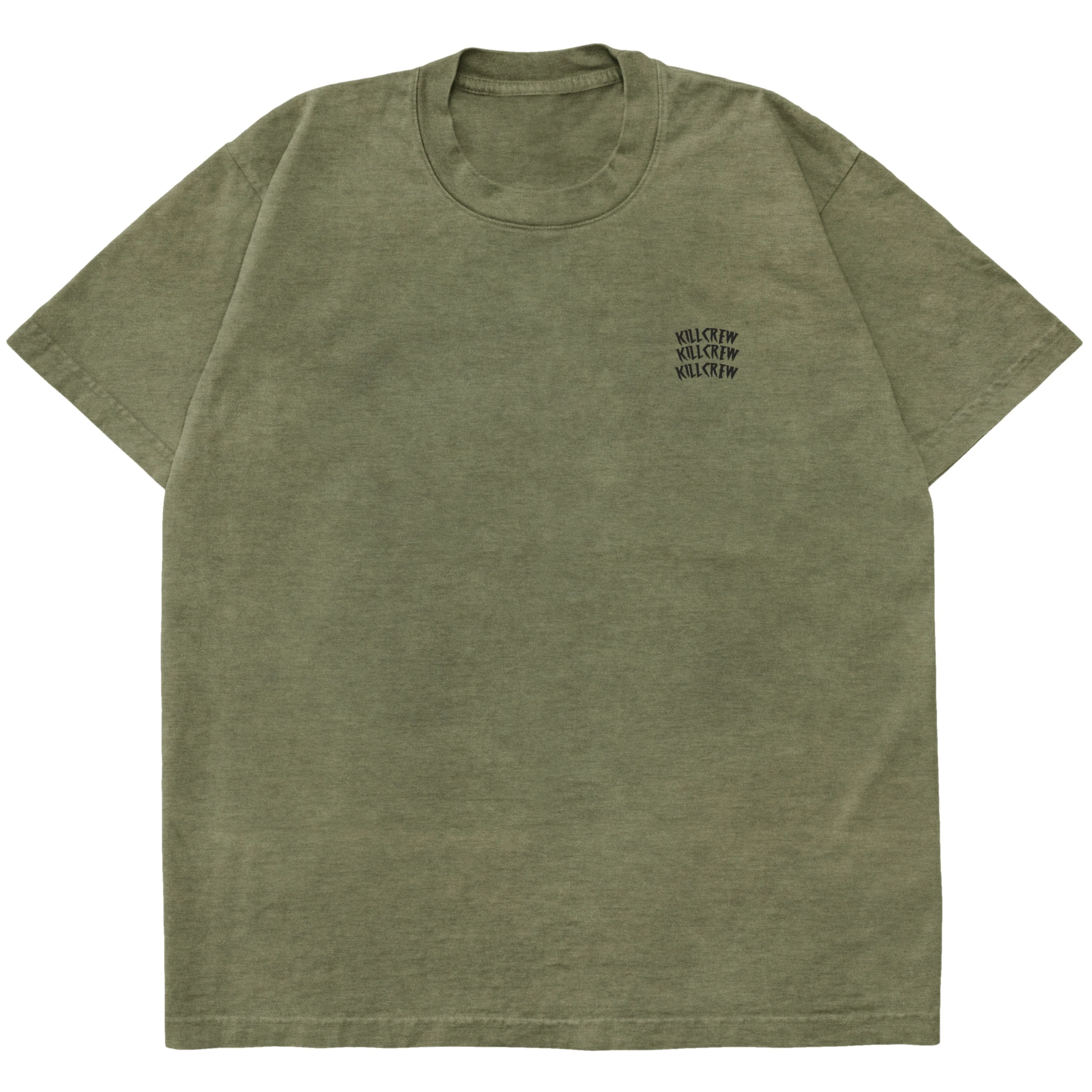 OVERSIZED WAR WOLF T-SHIRT - OLIVE - Image 2