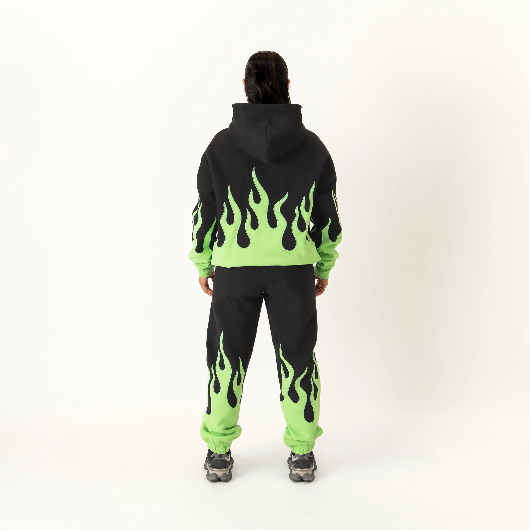 PREMIUM HEATER SWEATS - BLACK / GREEN - Image 4