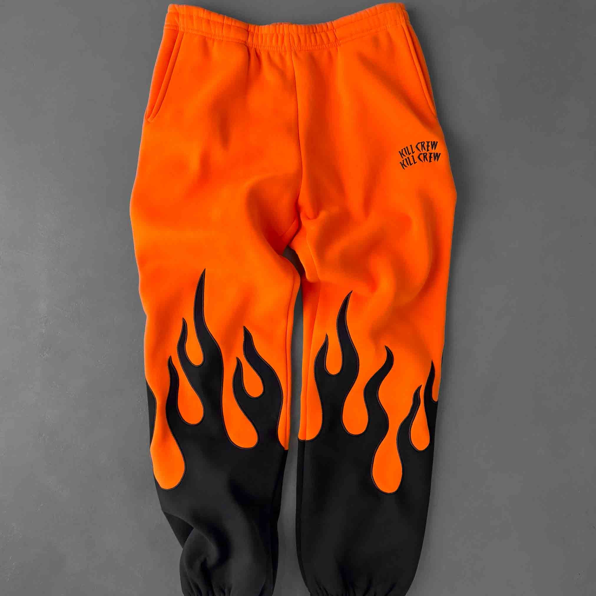 PREMIUM HEATER SWEATS - ORANGE / BLACK - Image 5