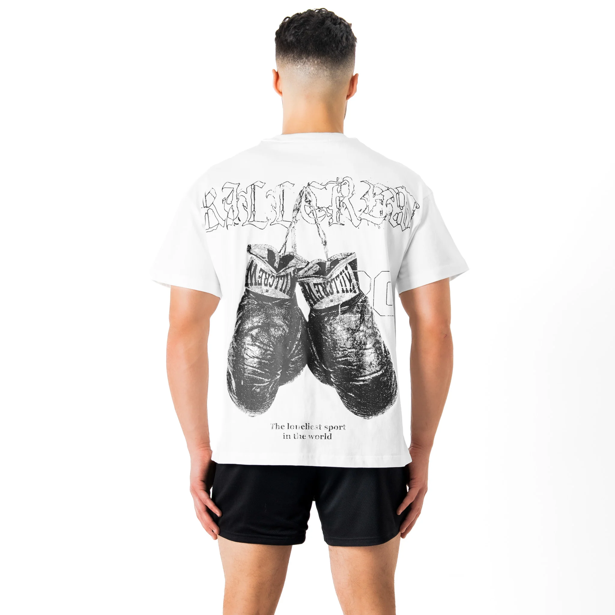 RELAXED FIT LUX "VINTAGE BOXING" T-SHIRT - WHITE - Image 4