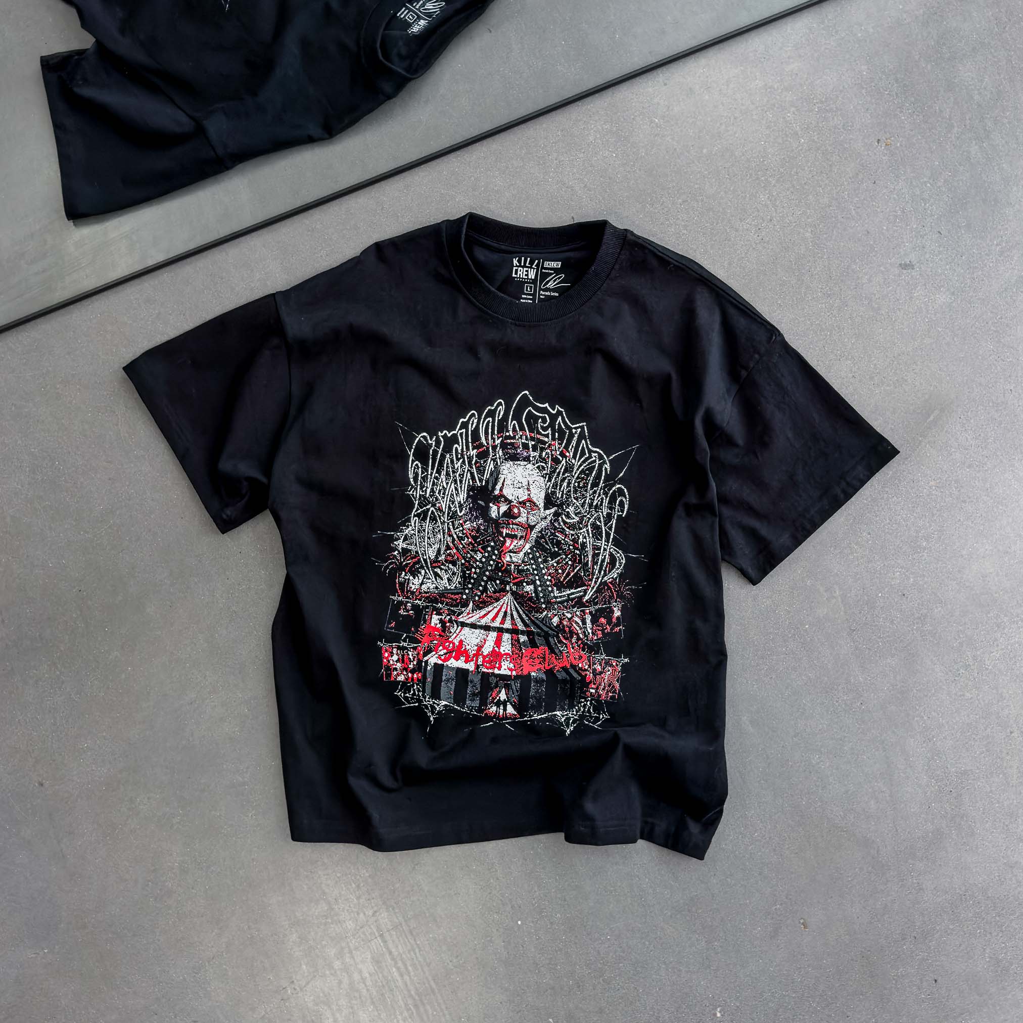 RELAXED FIT LUX CARNIVAL T-SHIRT - BLACK - Image 3