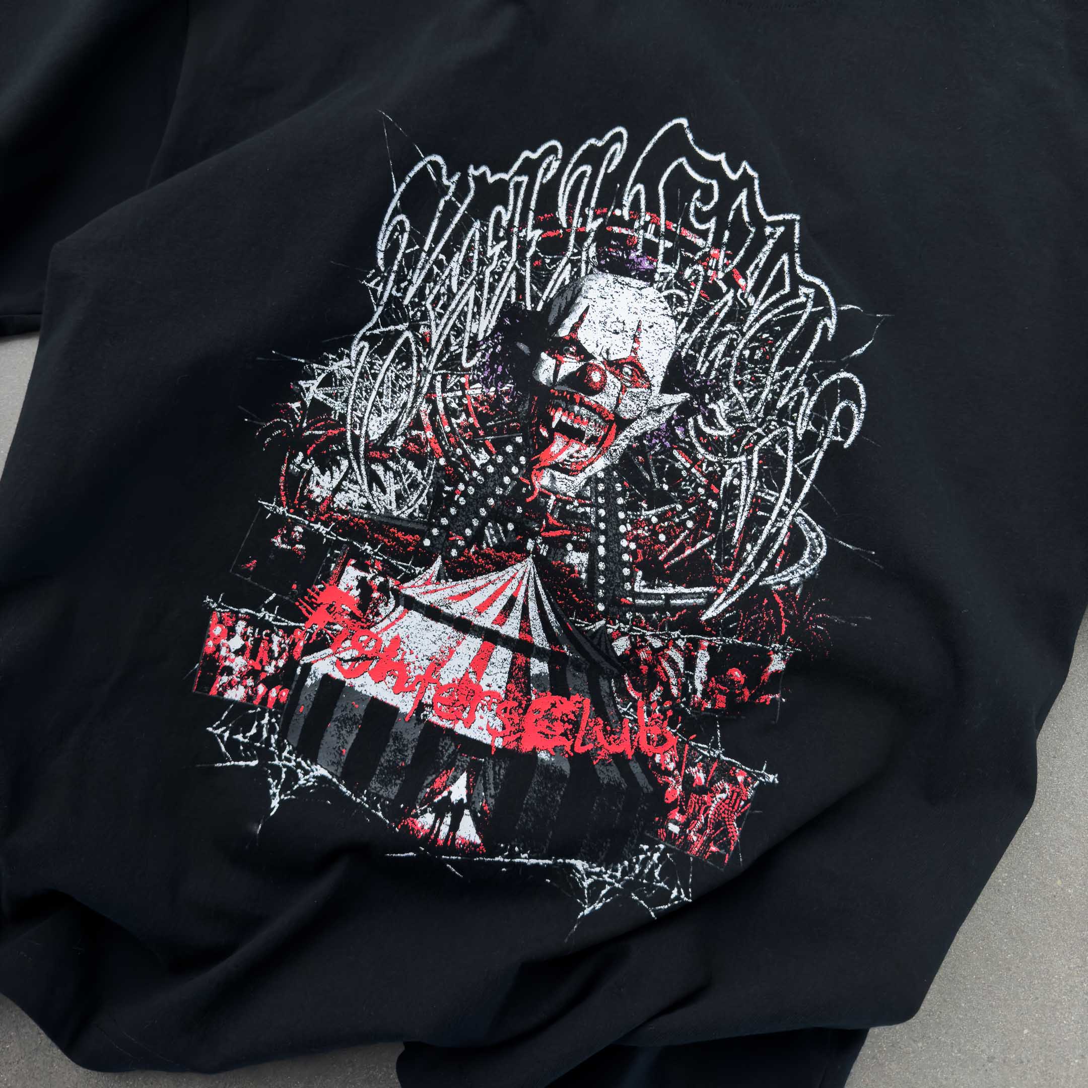 RELAXED FIT LUX CARNIVAL T-SHIRT - BLACK - Image 4