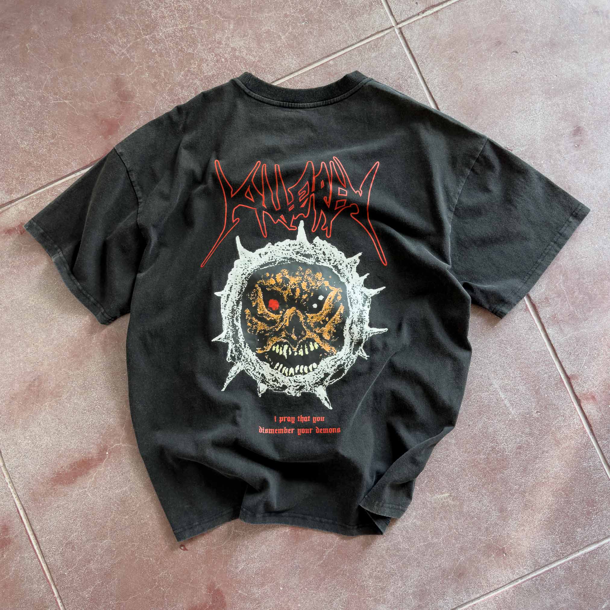 RELAXED FIT LUX CROWN OF THORNS T-SHIRT - BLACK - Image 4