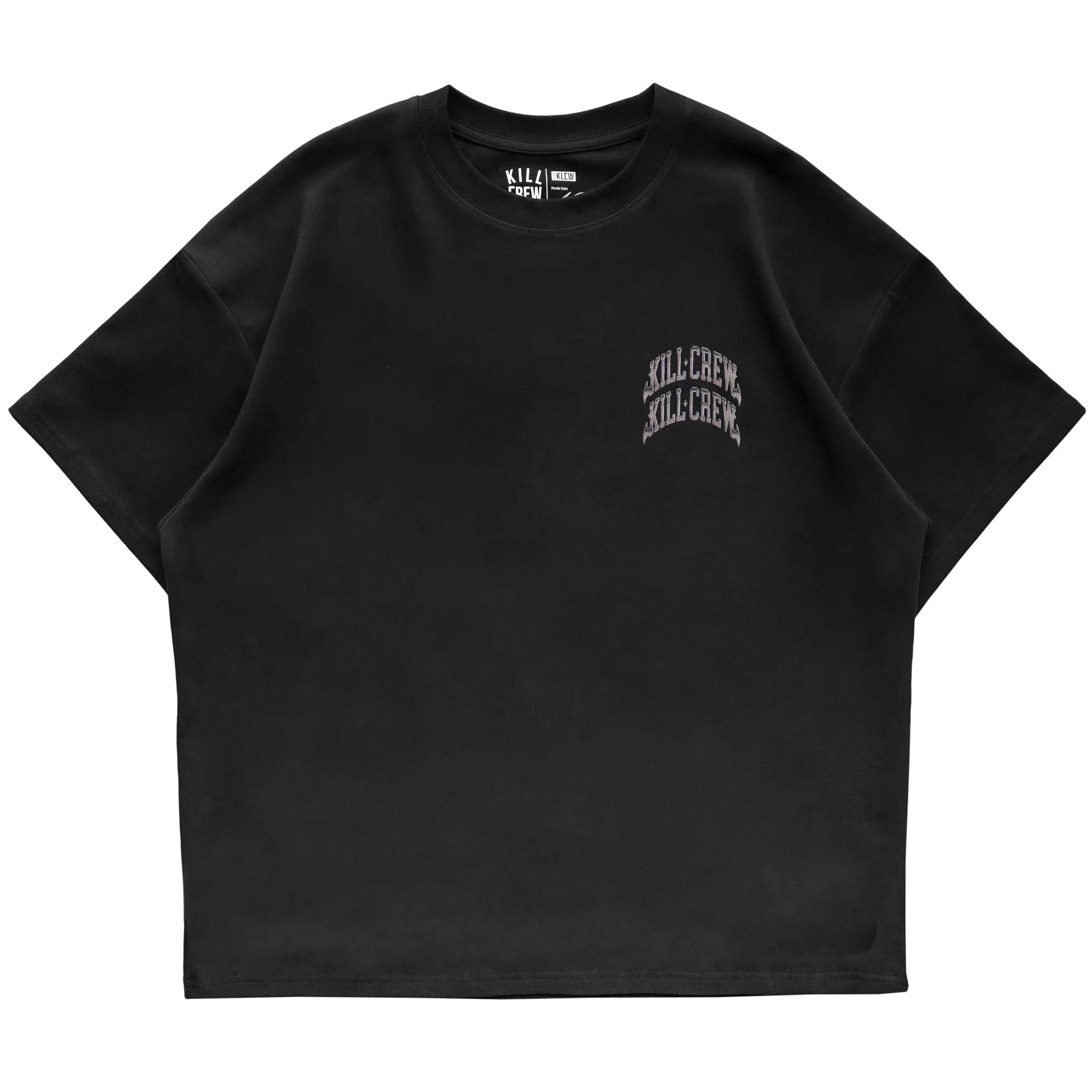 RELAXED FIT NATURAL COTTON CHROME T-SHIRT - BLACKOUT - Image 7