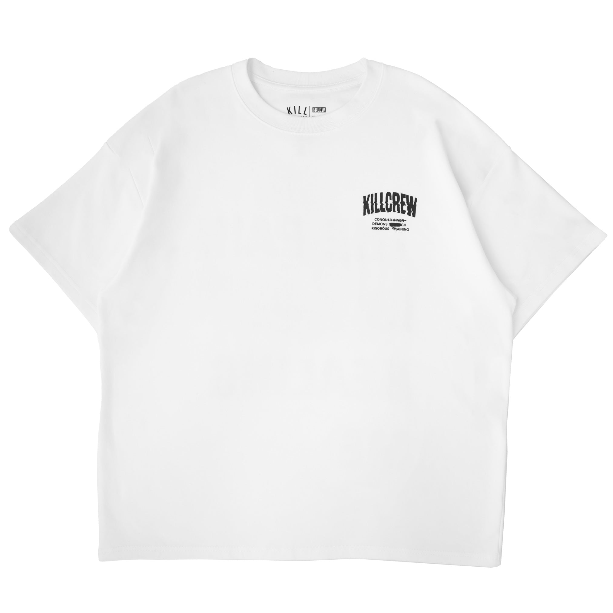 RELAXED FIT NATURAL COTTON "THE PAIN" T-SHIRT - WHITE - Image 6