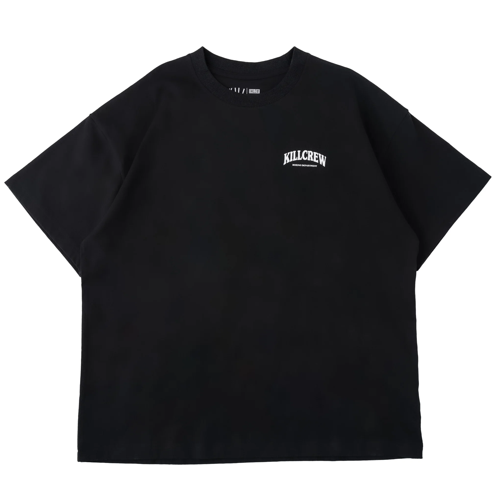 RELAXED FIT NATURAL COTTON BOXING DEPARTMENT T-SHIRT - BLACK / WHITE - Image 2