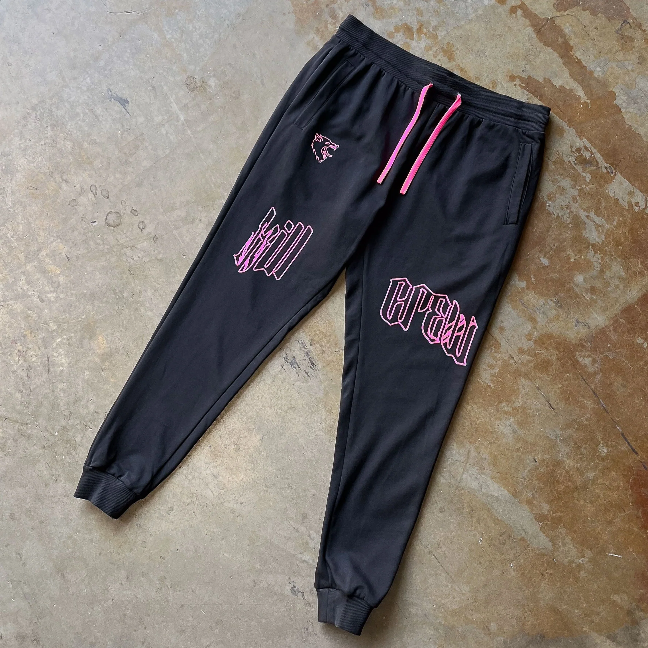 SCAR JOGGERS - BLACK / PINK - Image 2