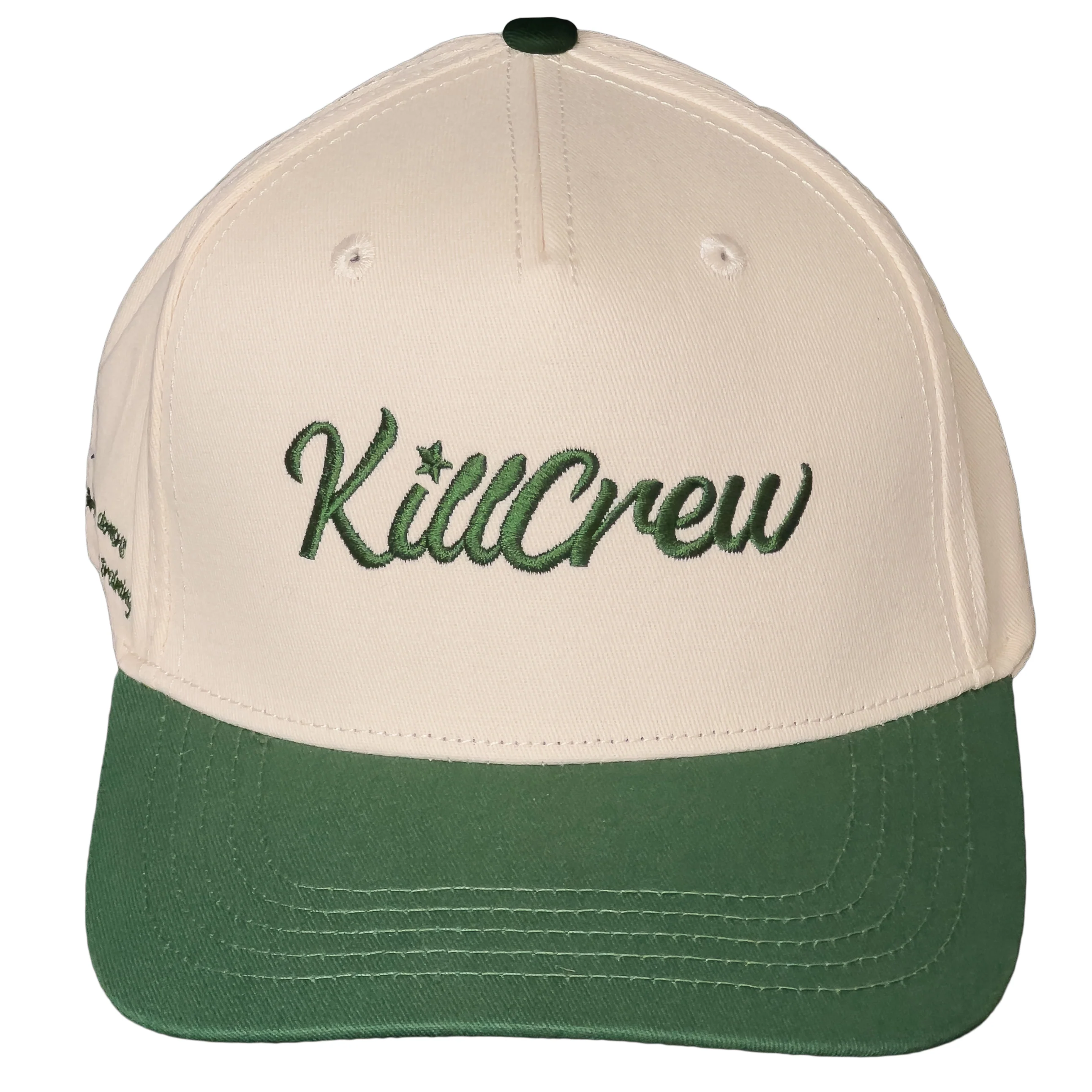 SCRIPT 5 PANEL SNAPBACK - CREAM / OLIVE