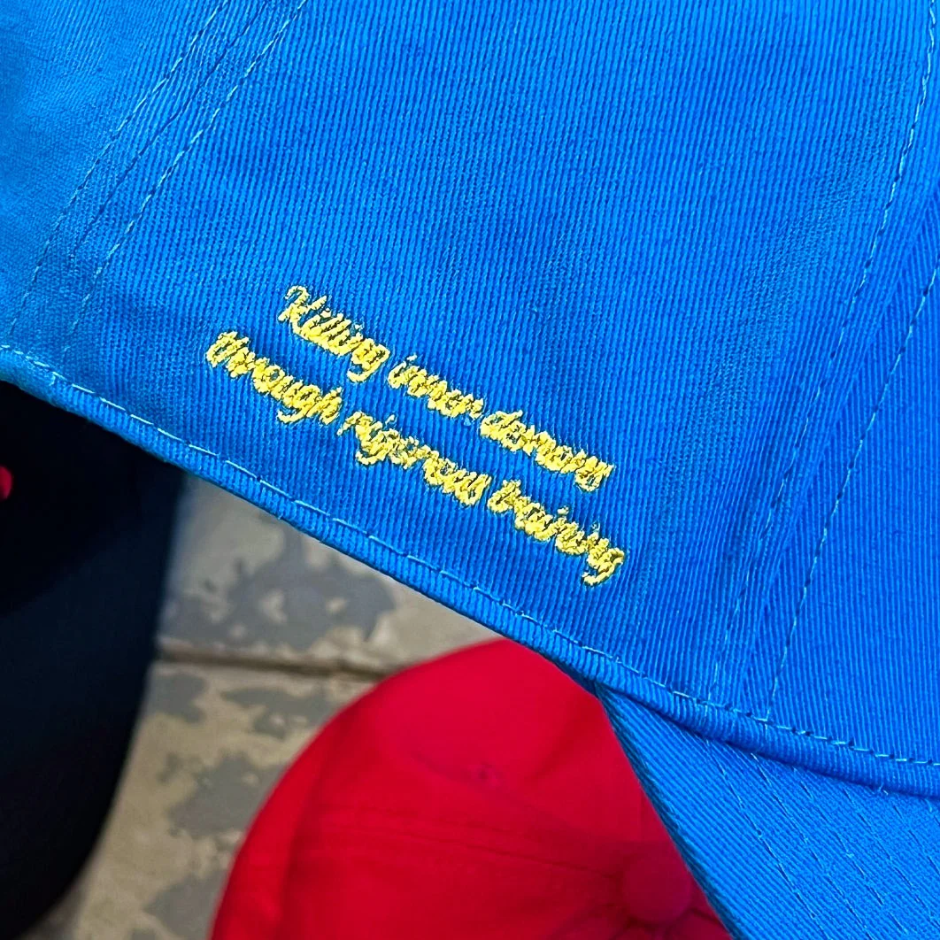 SCRIPT 5 PANEL SNAPBACK - BLUE - Image 3