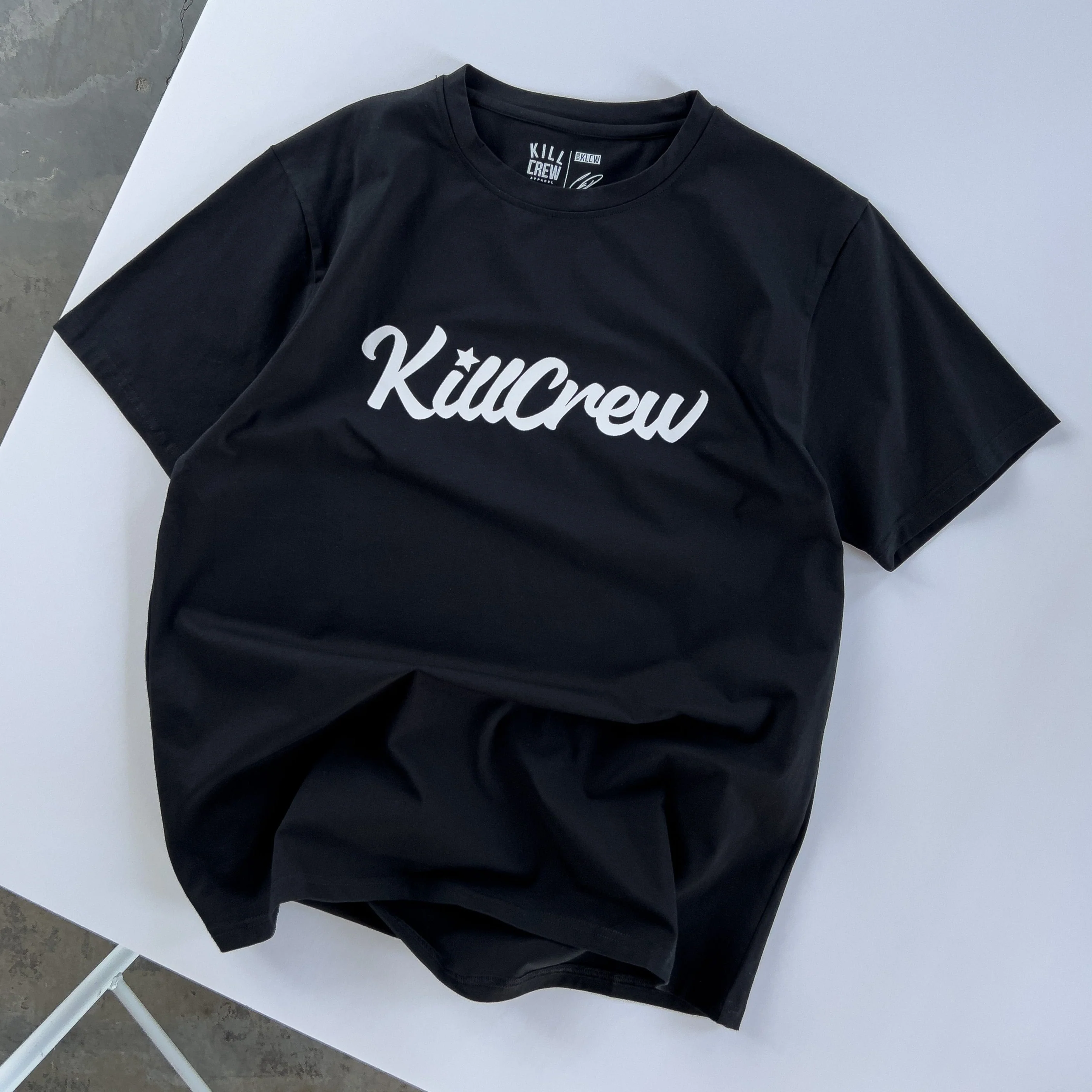 "SCRIPT" T-SHIRT - BLACK / WHITE - Image 7