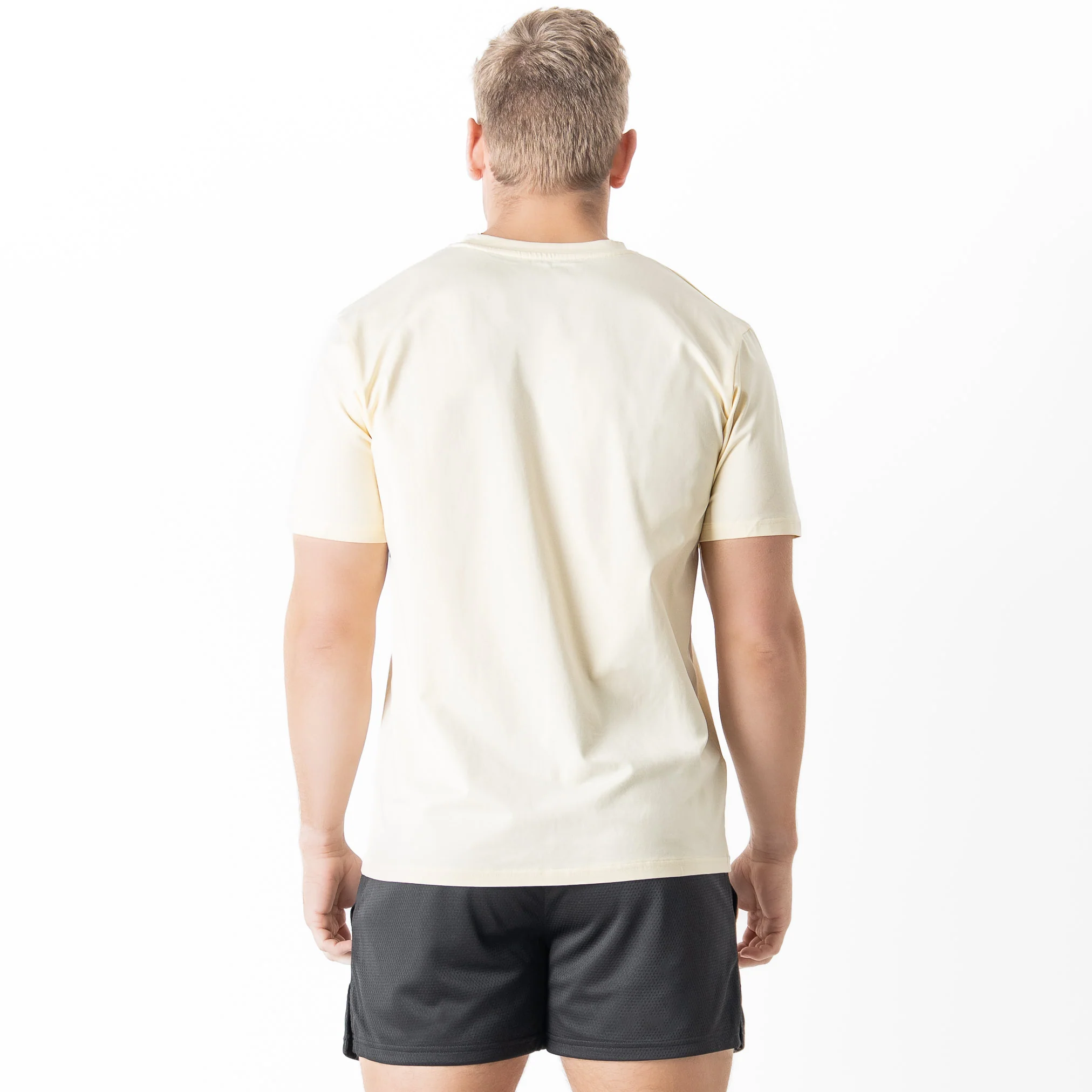 "SCRIPT" T-SHIRT - CREAM / BLACK - Image 4