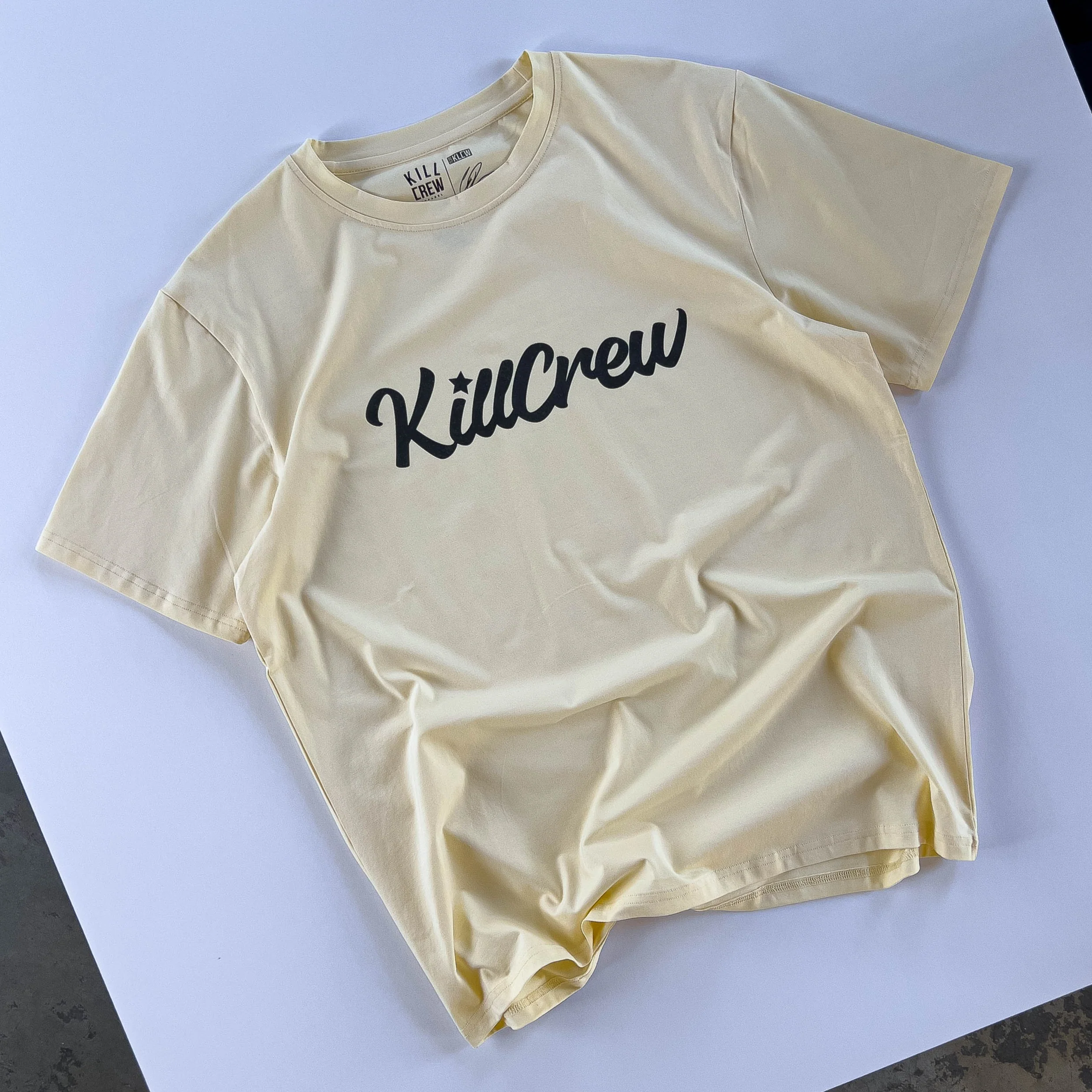 "SCRIPT" T-SHIRT - CREAM / BLACK - Image 7