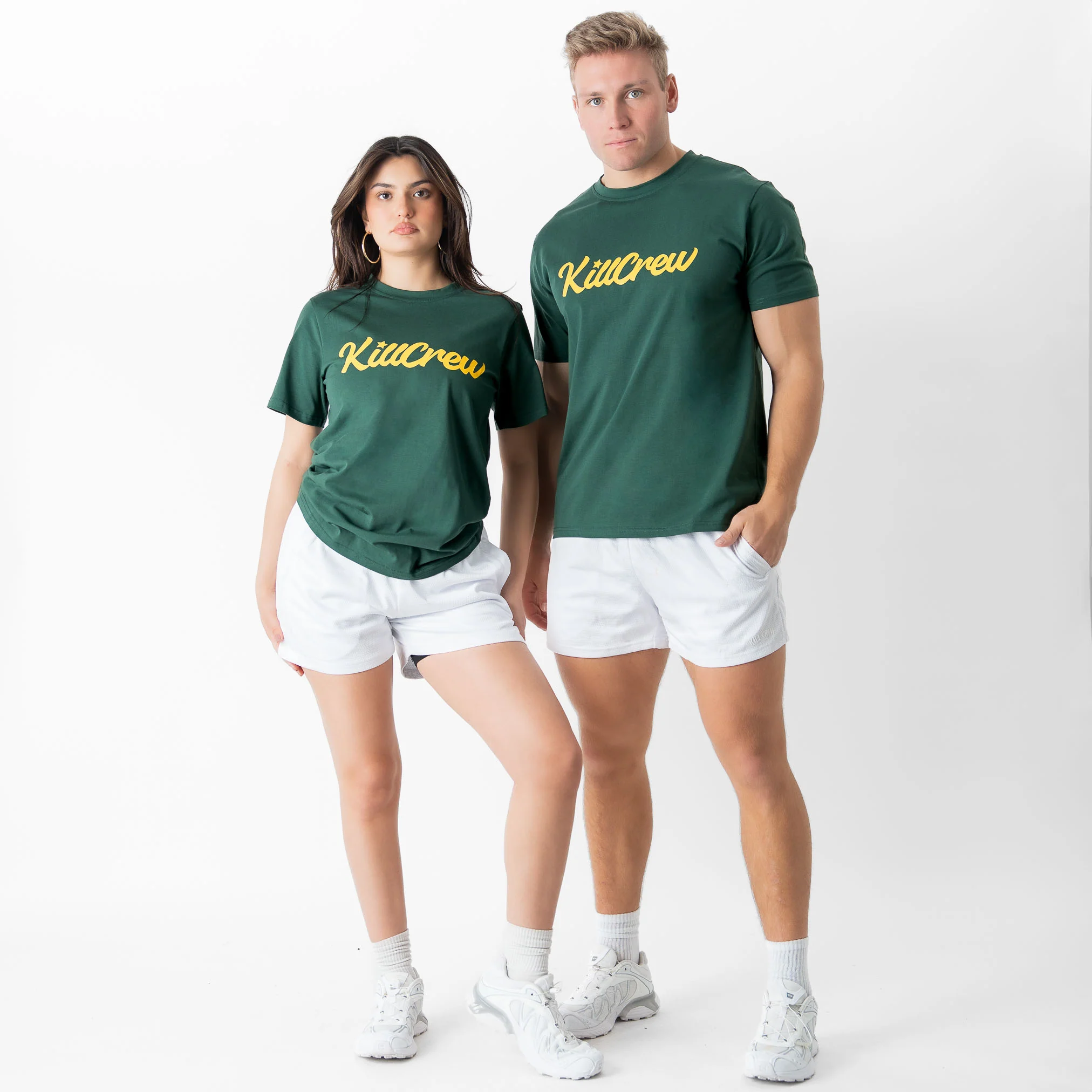 "SCRIPT" T-SHIRT - GREEN / GOLD - Image 2