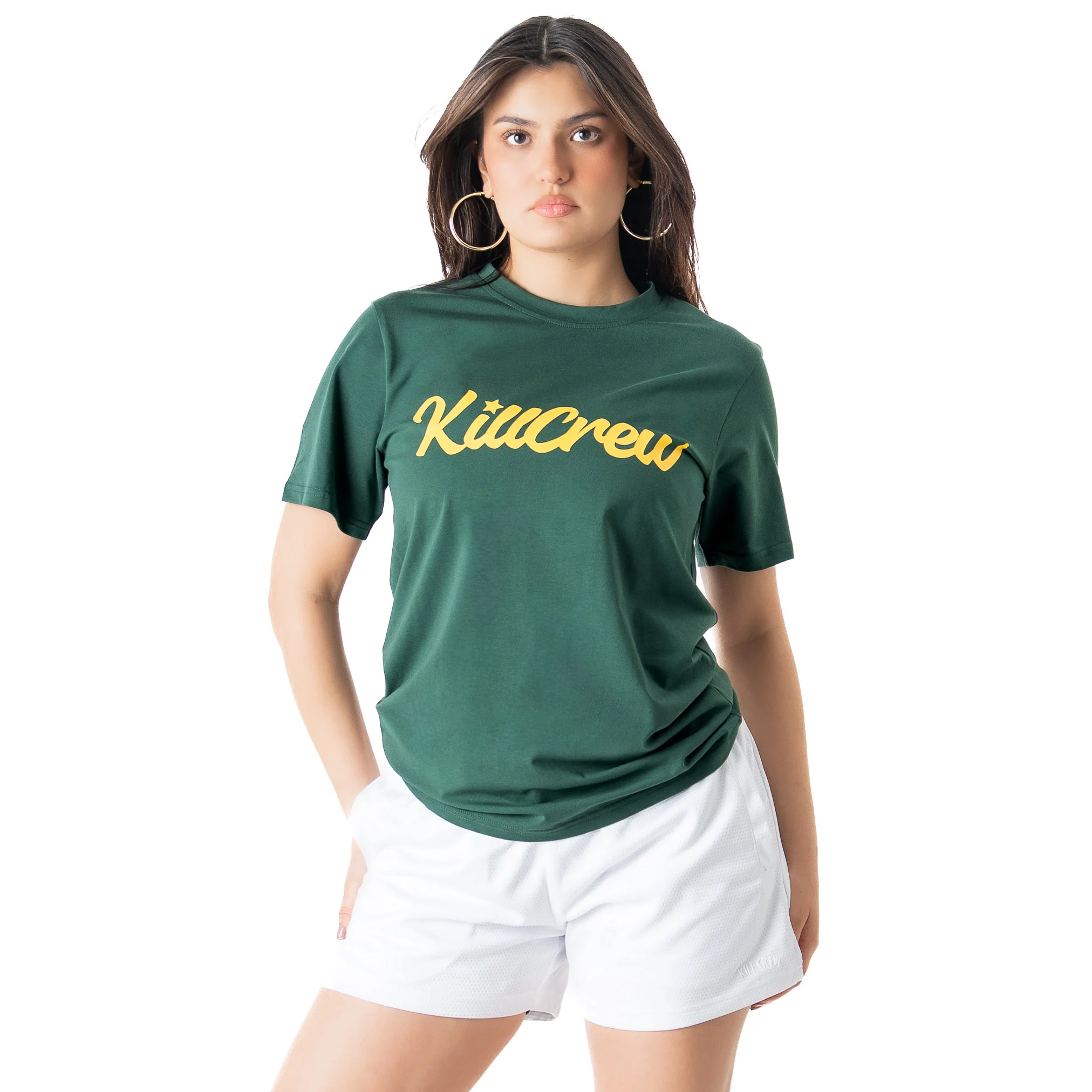 "SCRIPT" T-SHIRT - GREEN / GOLD - Image 5