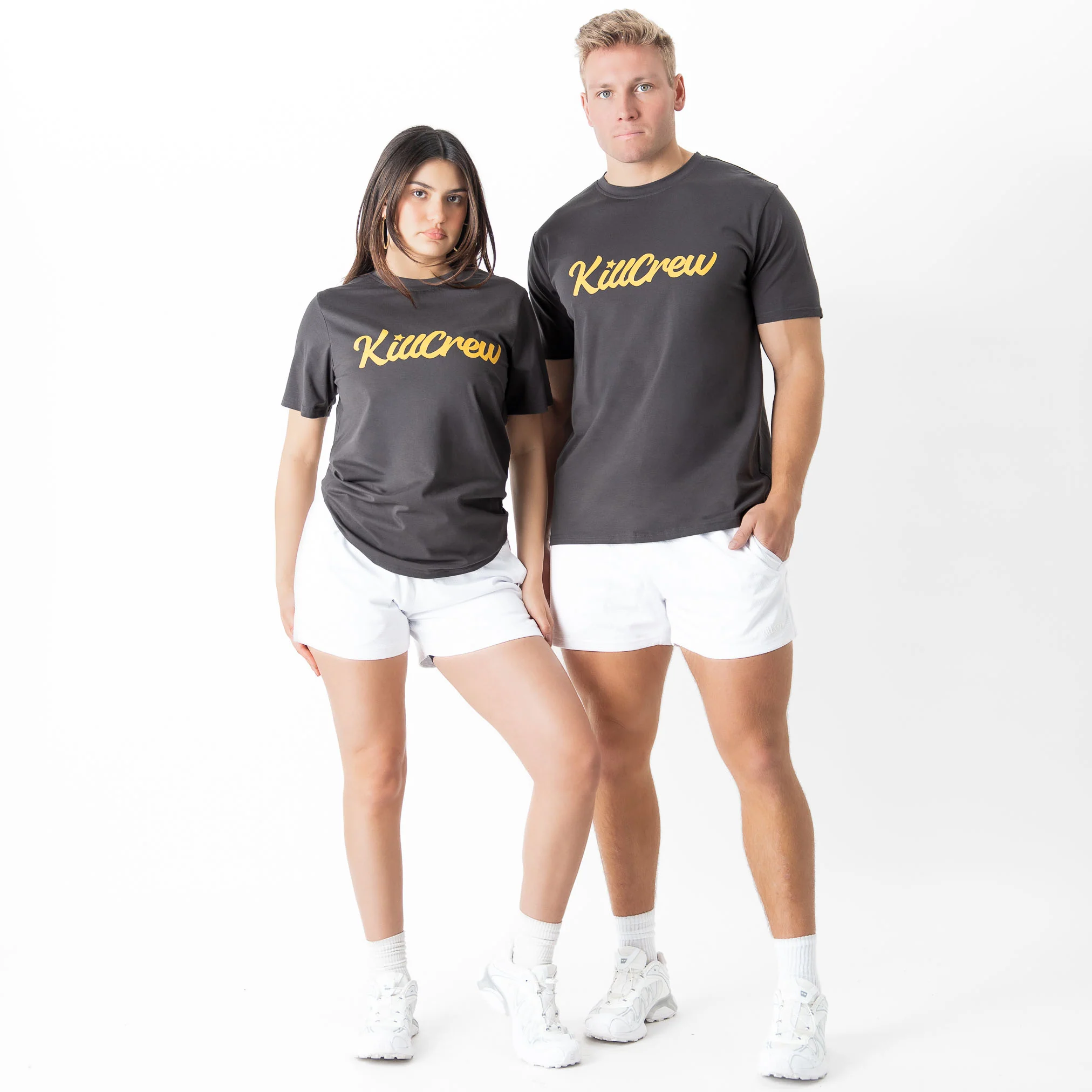 "SCRIPT" T-SHIRT - GREY / GOLD - Image 2