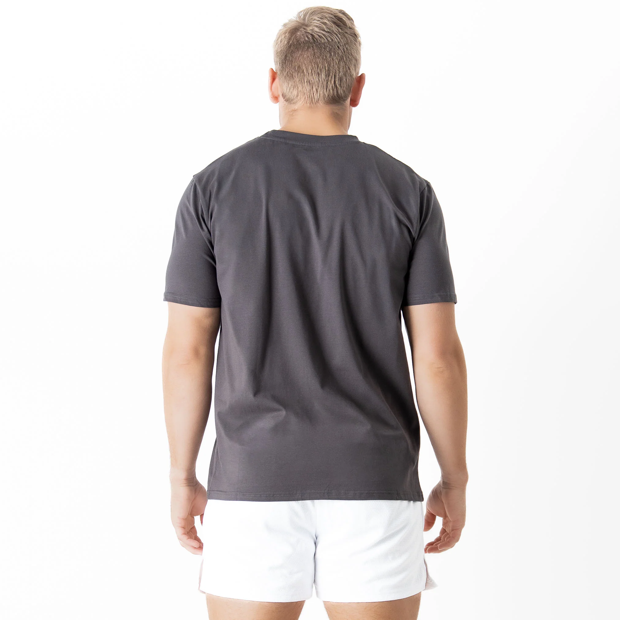 "SCRIPT" T-SHIRT - GREY / GOLD - Image 4
