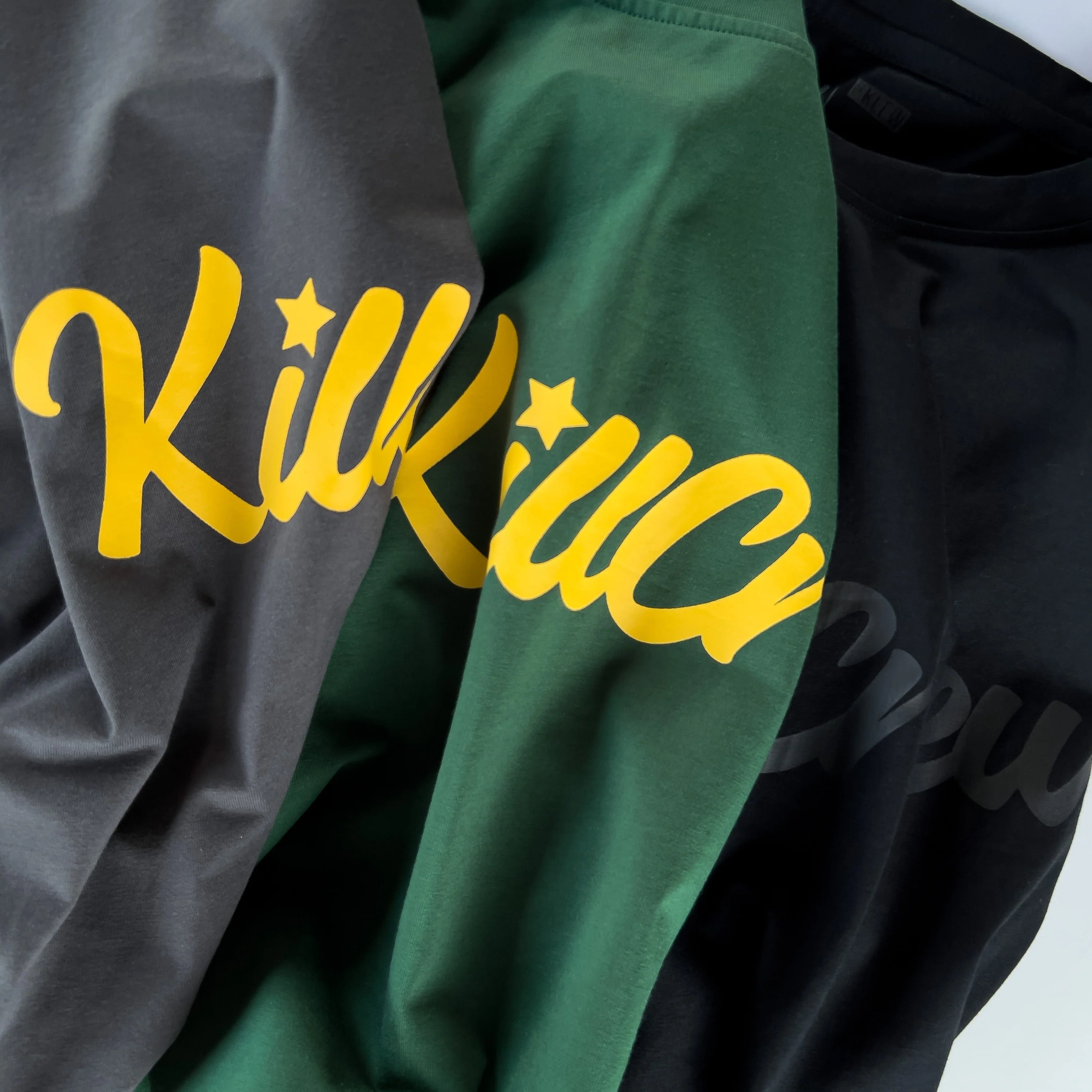 "SCRIPT" T-SHIRT - GREY / GOLD - Image 7
